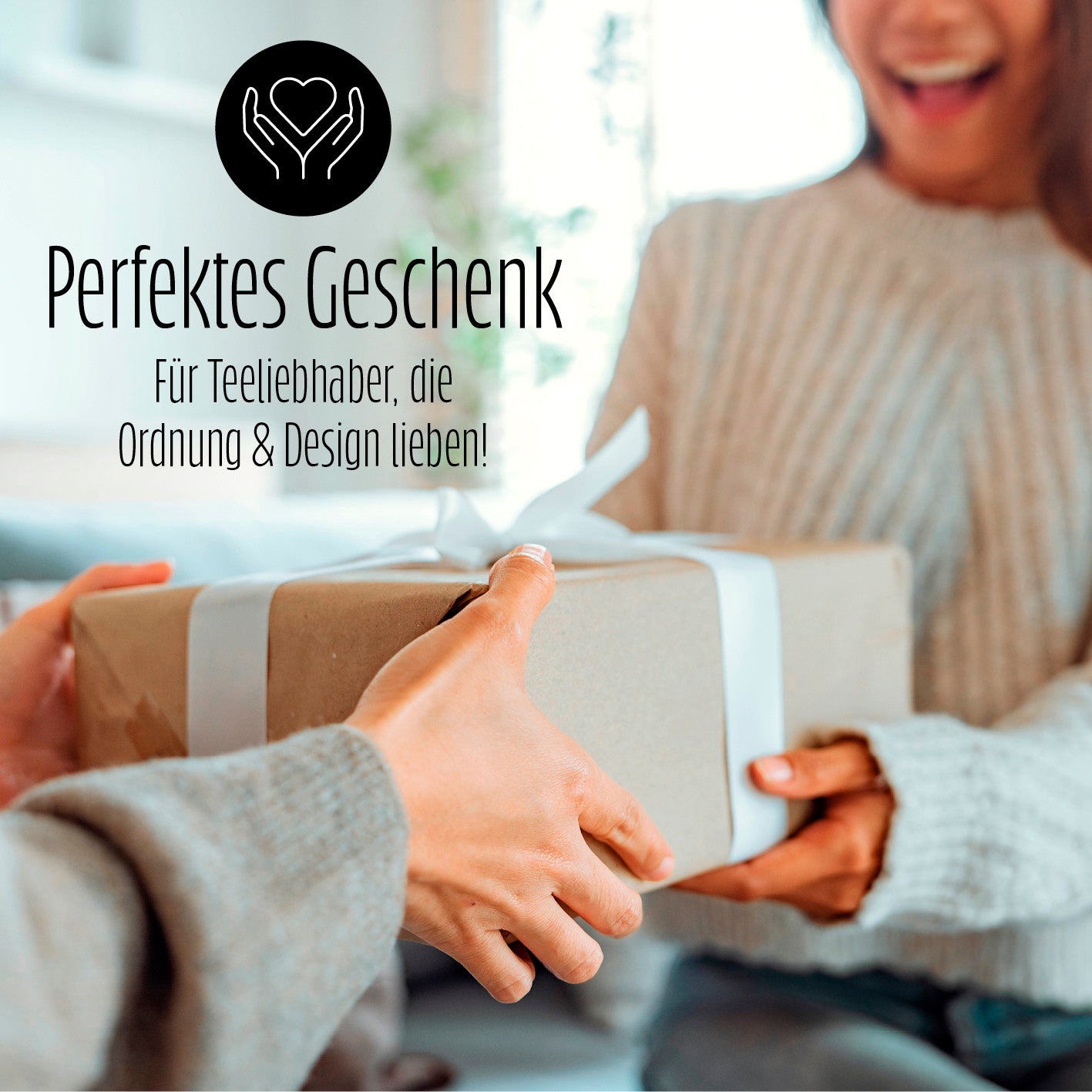 Cuisine Teebox aus Bambus mit 10 Fächern – nachhaltige, elegante Box als Geschenk für Tee- und Ordnungsfans.