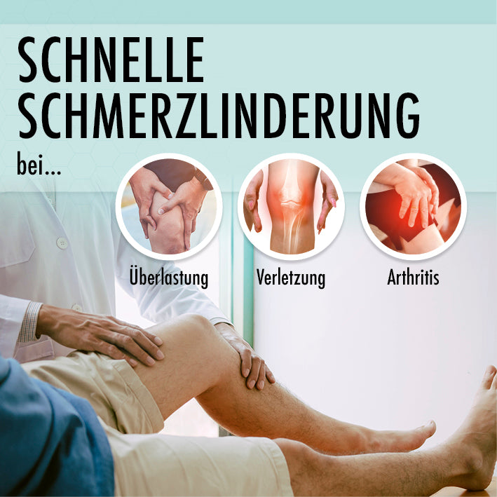 Knie-Bandage mit Kupferfasern und Carbon