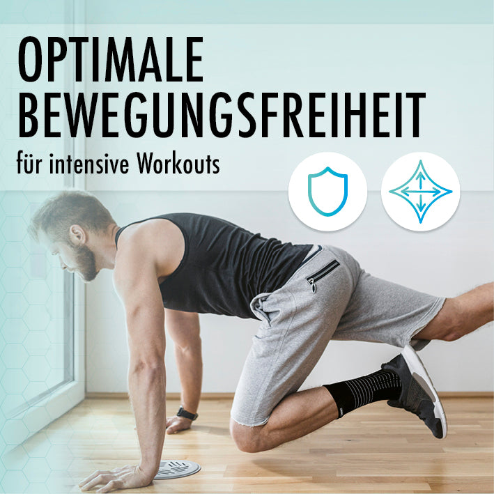 Knöchel-Bandage mit Kupferfasern & Carbon