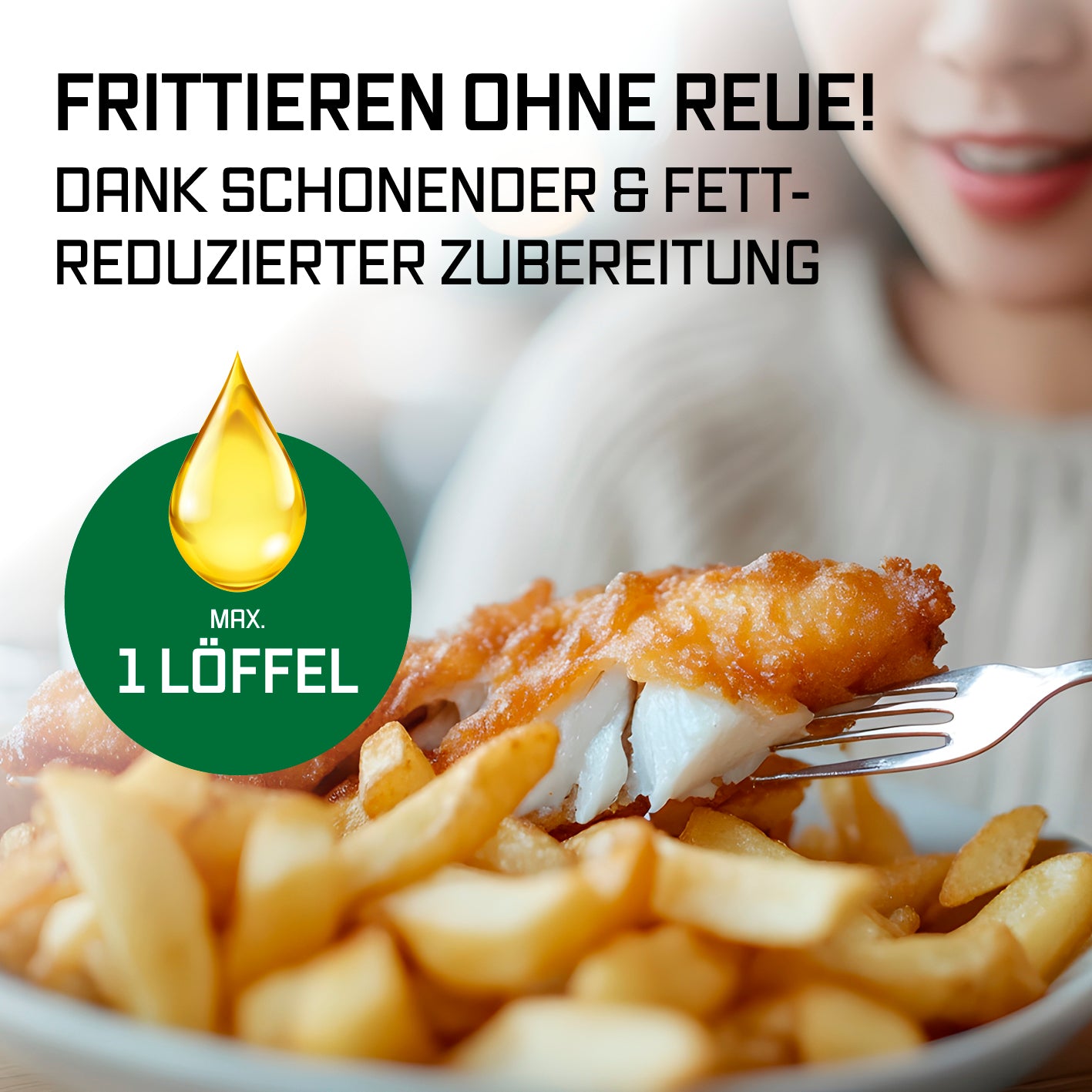 Heißluftfritteuse - 4,5 L Fassungsvermögen