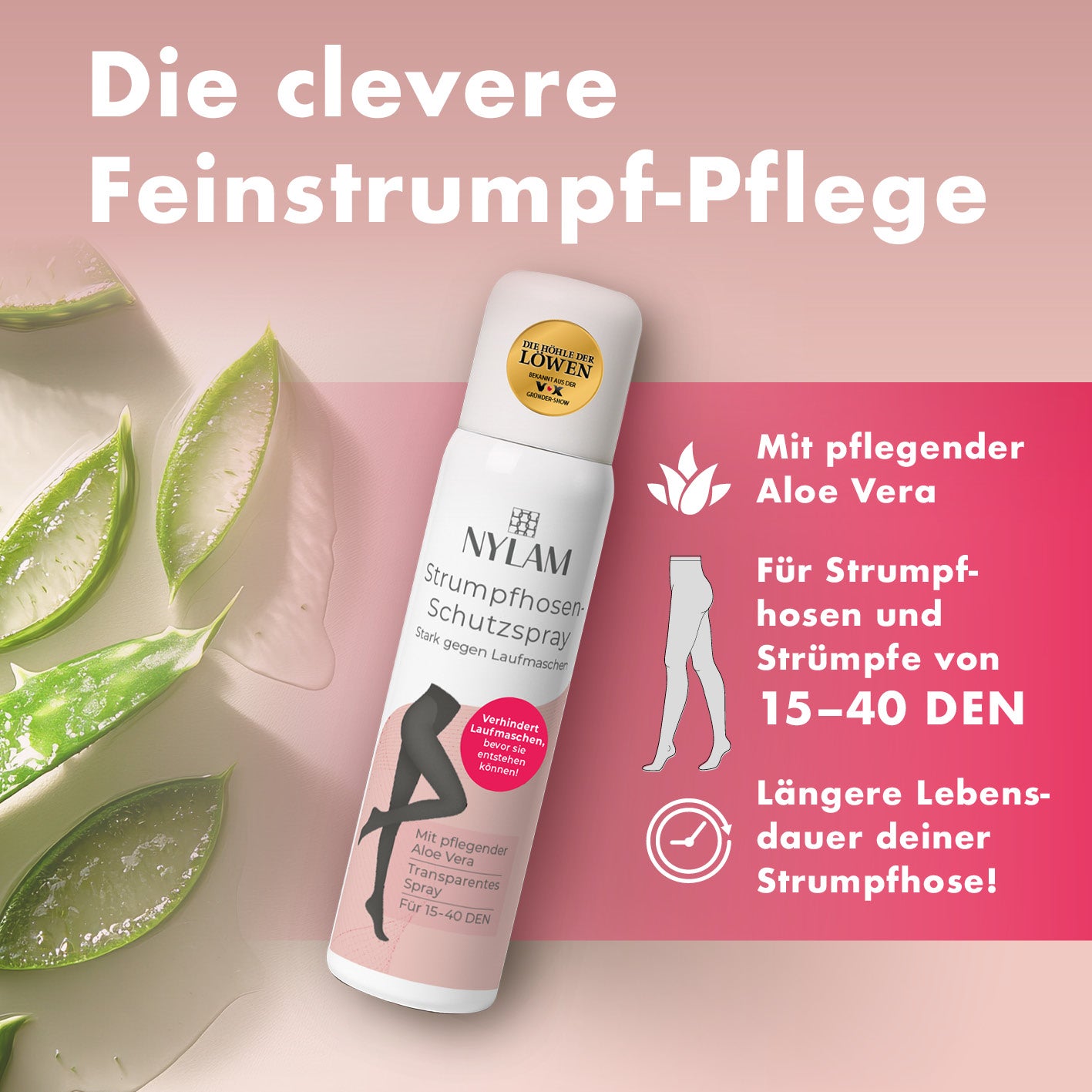 Strumpfhosen Schutzspray – schützt vor Laufmaschen, transparent