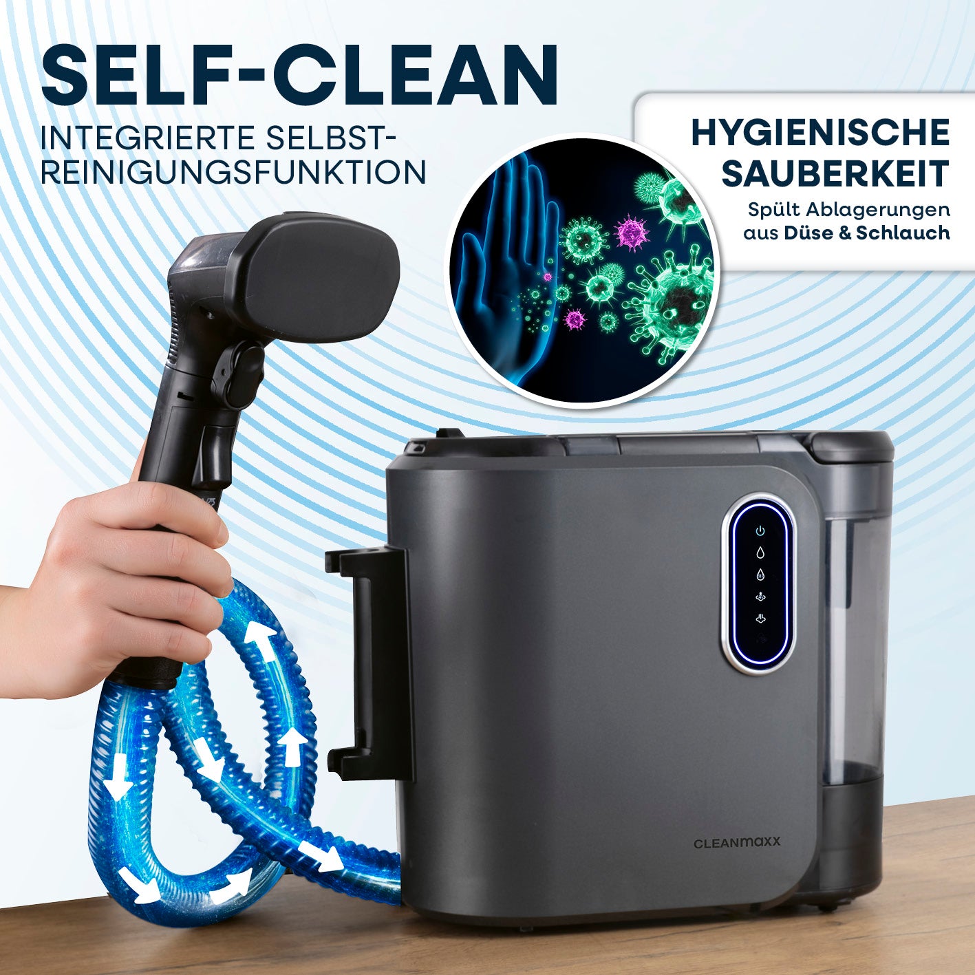 Polster- & Teppichreiniger Pro Steam inkl. 1 l Teppich- & Polsterreiniger-Konzentrat