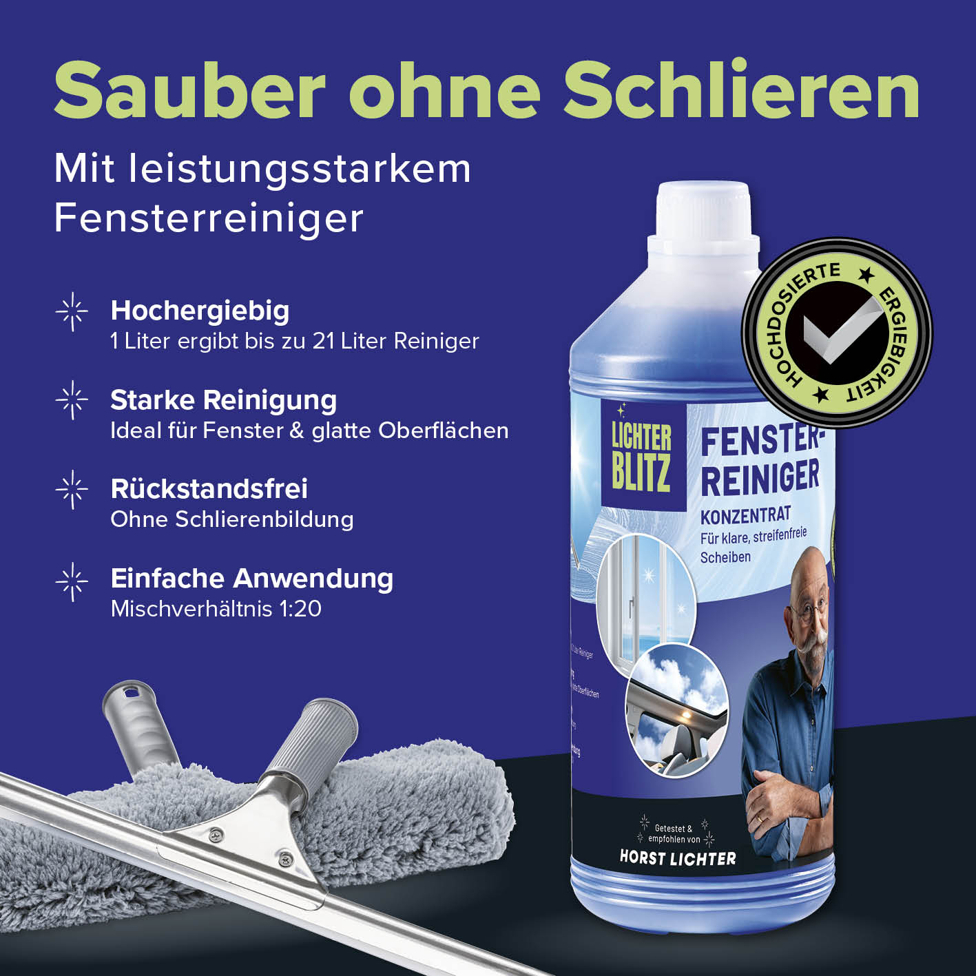 Reinigungsset Fenster 7-teilig
