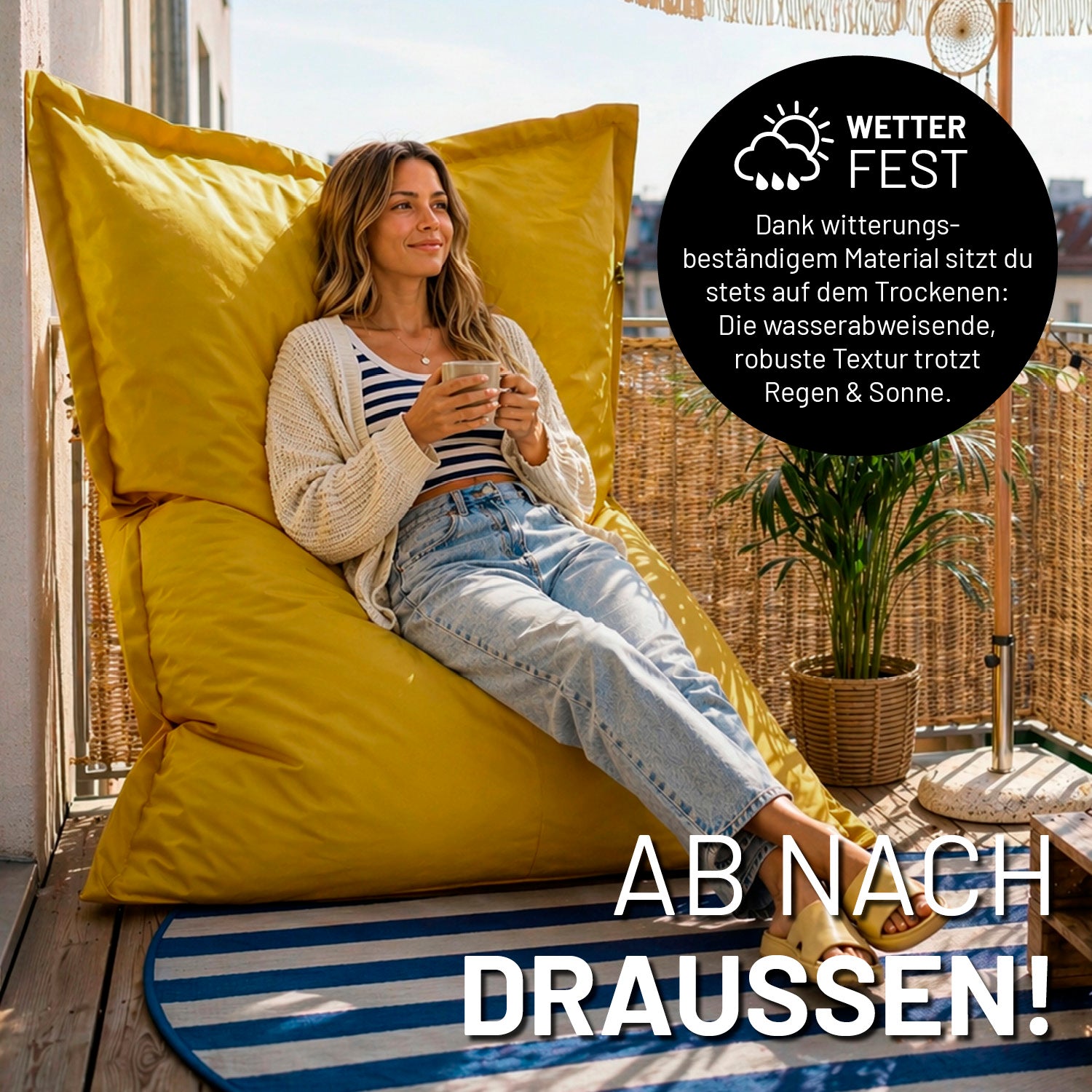 Sitzsack Classic XXL (380 L) - indoor & outdoor - Senfgelb