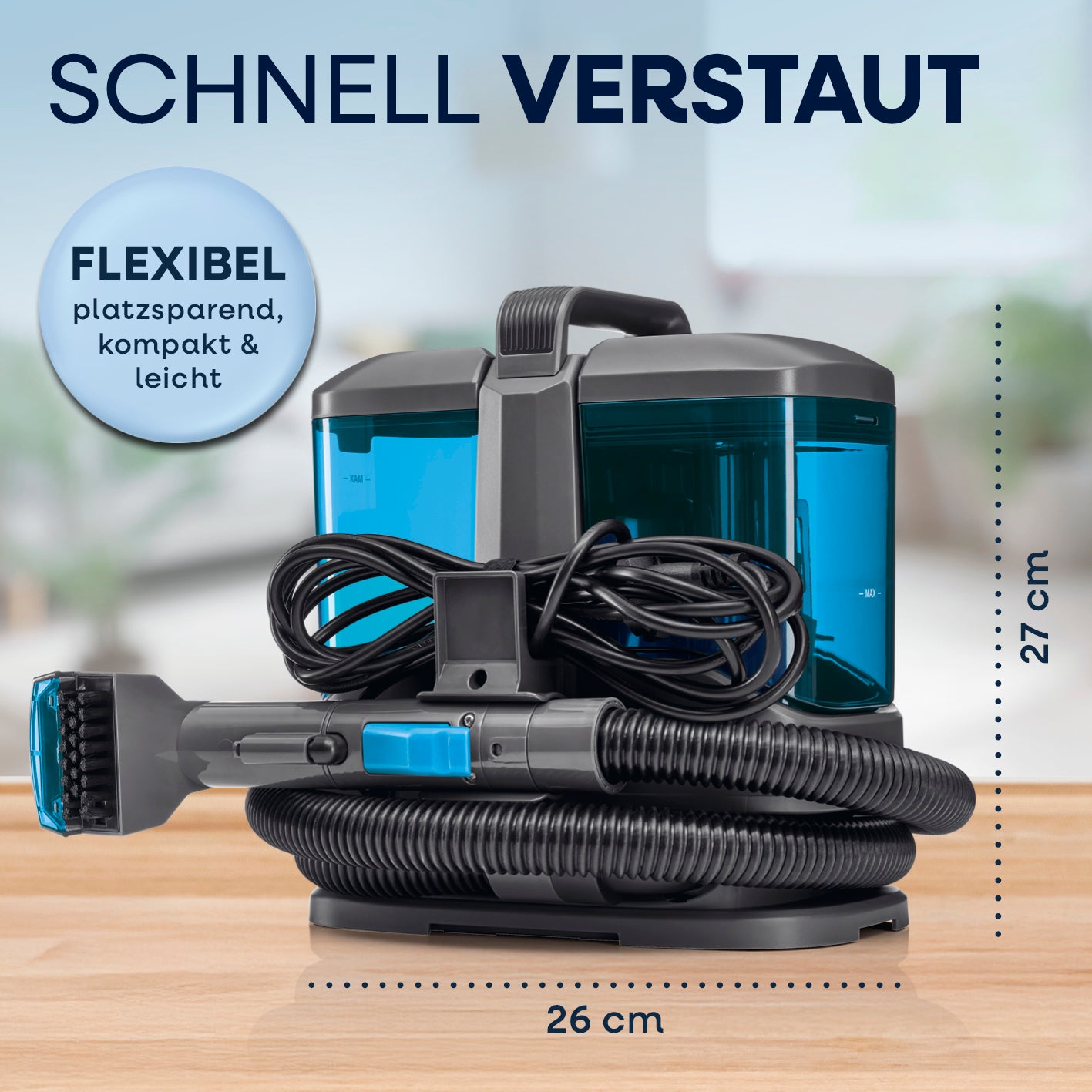 Akku-Polster- & Teppichreiniger Pro inkl. Reinigungskonzentrat