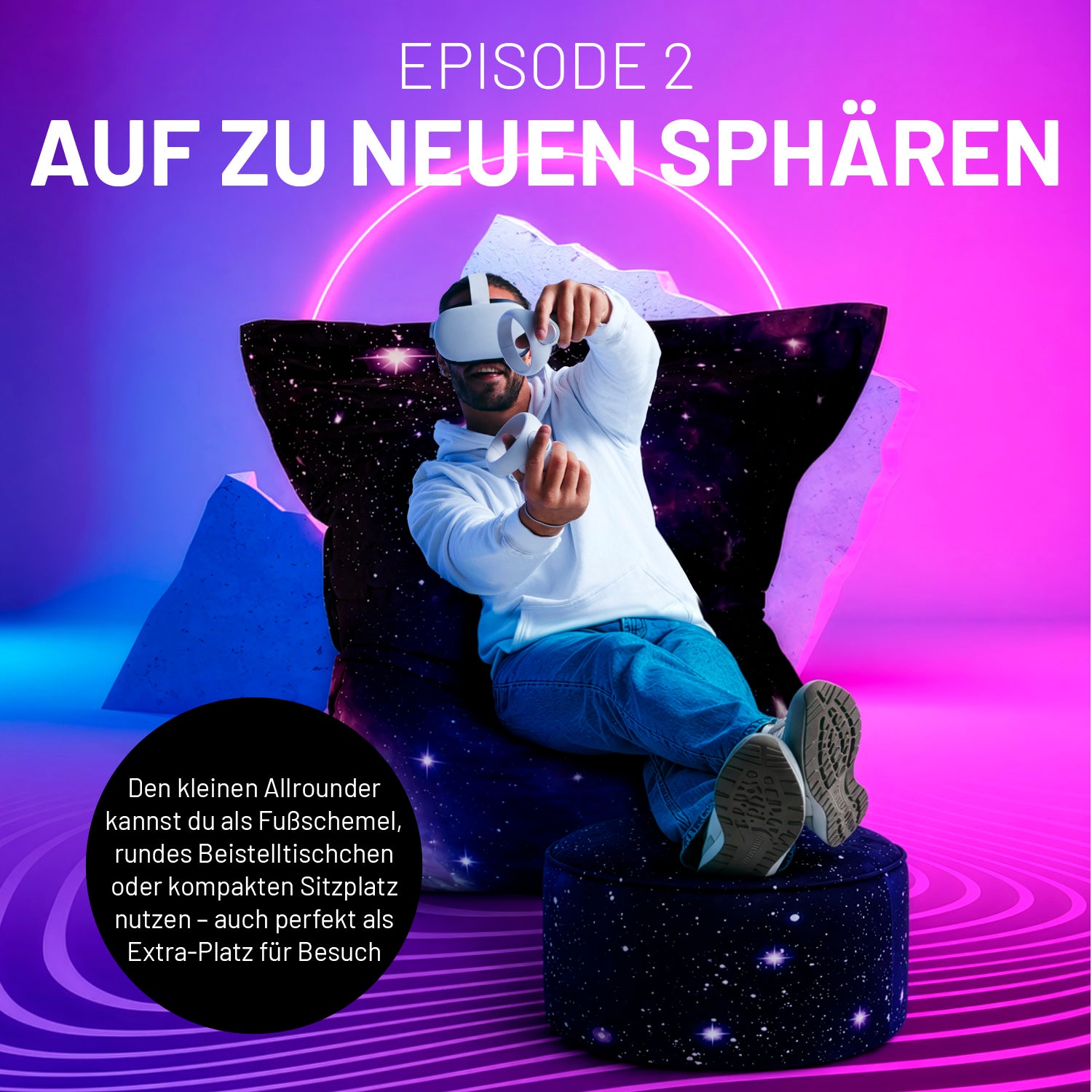 Sitzsack Pouf Galaxy