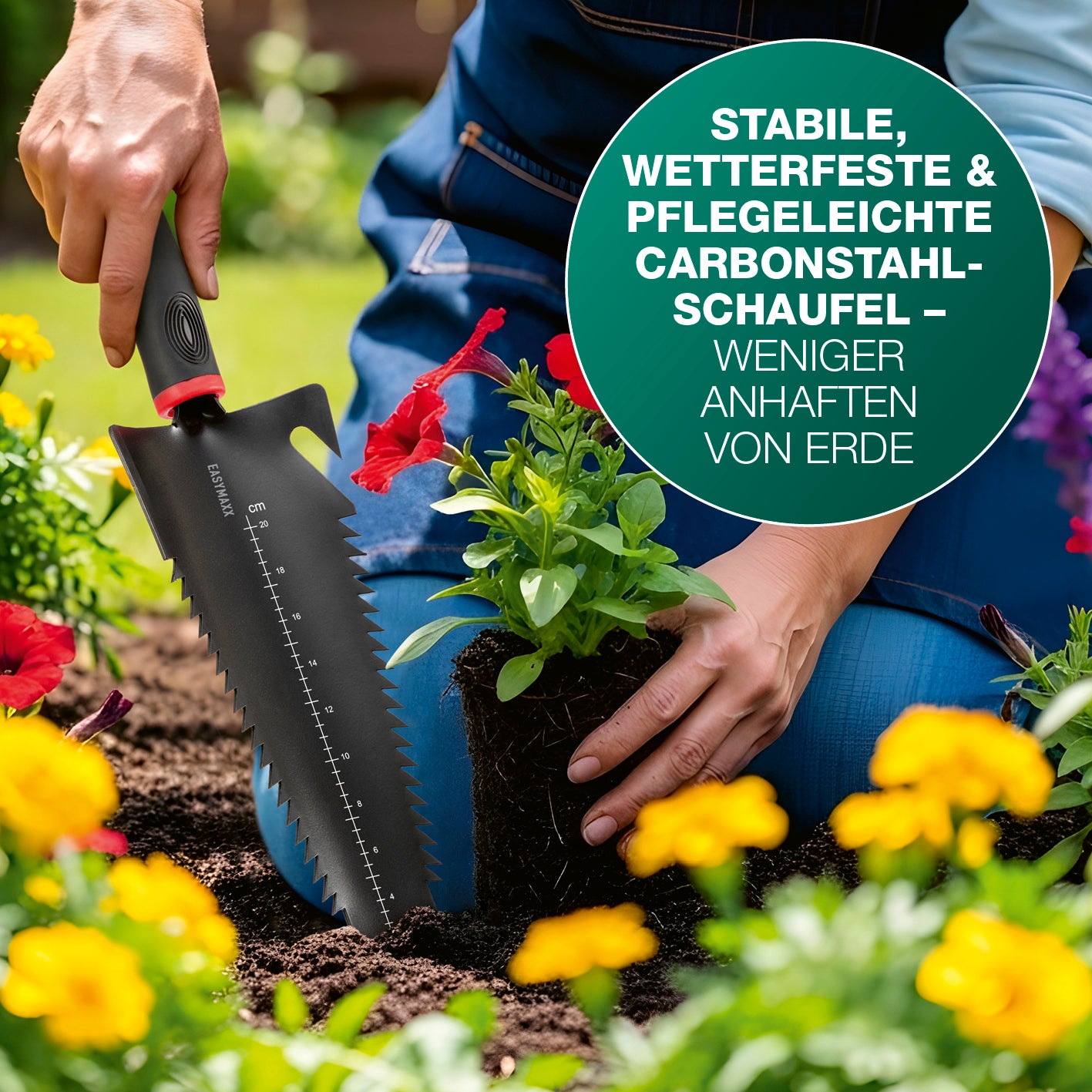 Gartenwerkzeug-Set mit Wurzelsägefunktion - 2-tlg.