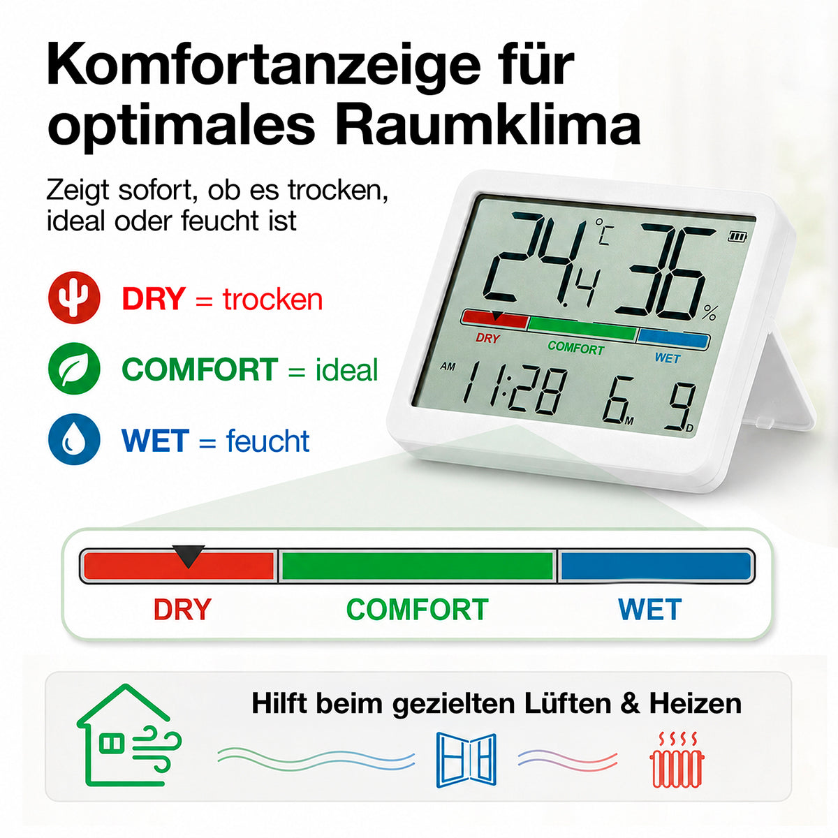 Digitales Thermo- & Hygrometer