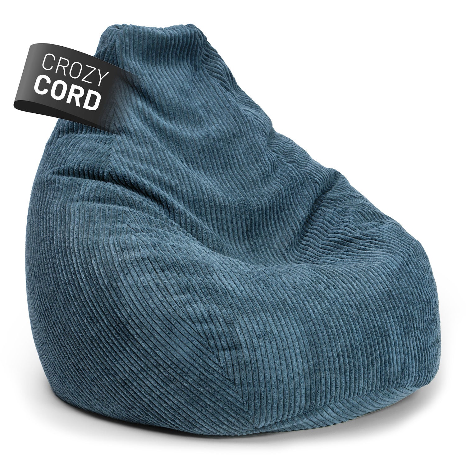 Sitzsack GIANT aus der Cord-Reihe - Navyblau mit kuscheligem Cordbezug, 400L, robust und pflegeleicht für modernes Wohnen.