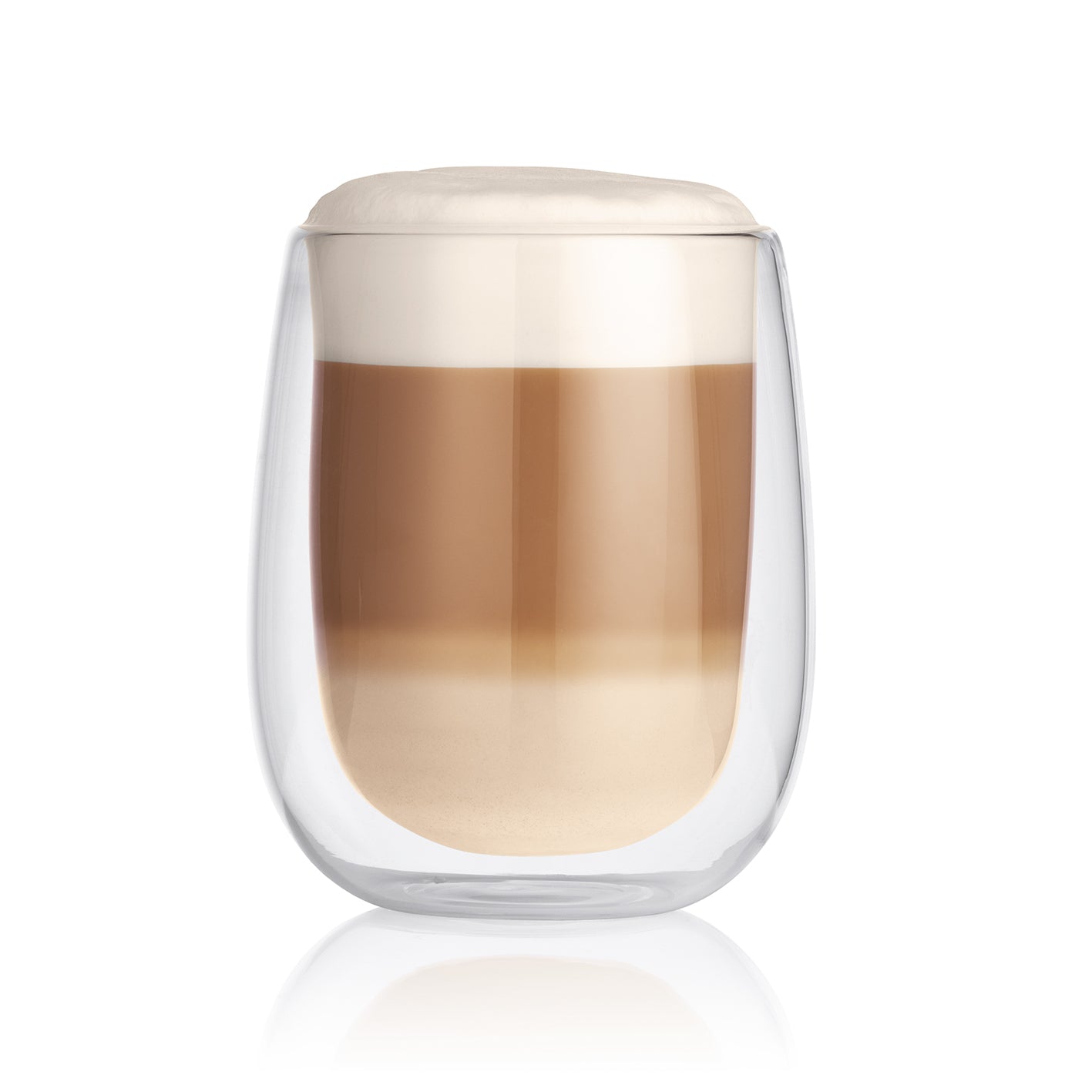 Latte Macchiato Thermogläser - 6er-Set aus doppelwandigem Borosilikatglas, isolierend, ideal für heiße und kalte Getränke, ca. 350 ml.