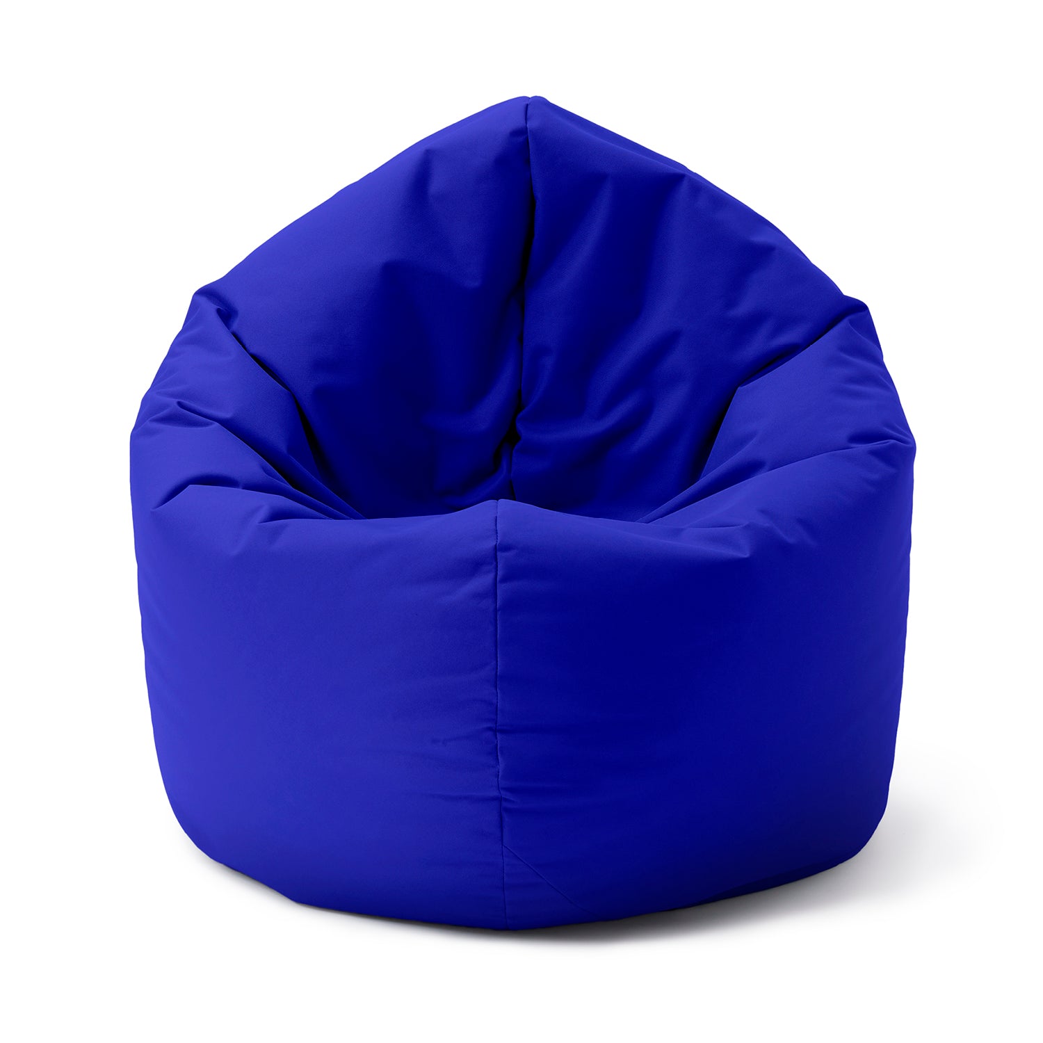 Sitzsack Drops (300 L) in Royalblau, nassabweisend, leicht, mit verdecktem Reißverschluss, ideal für drinnen & draußen.