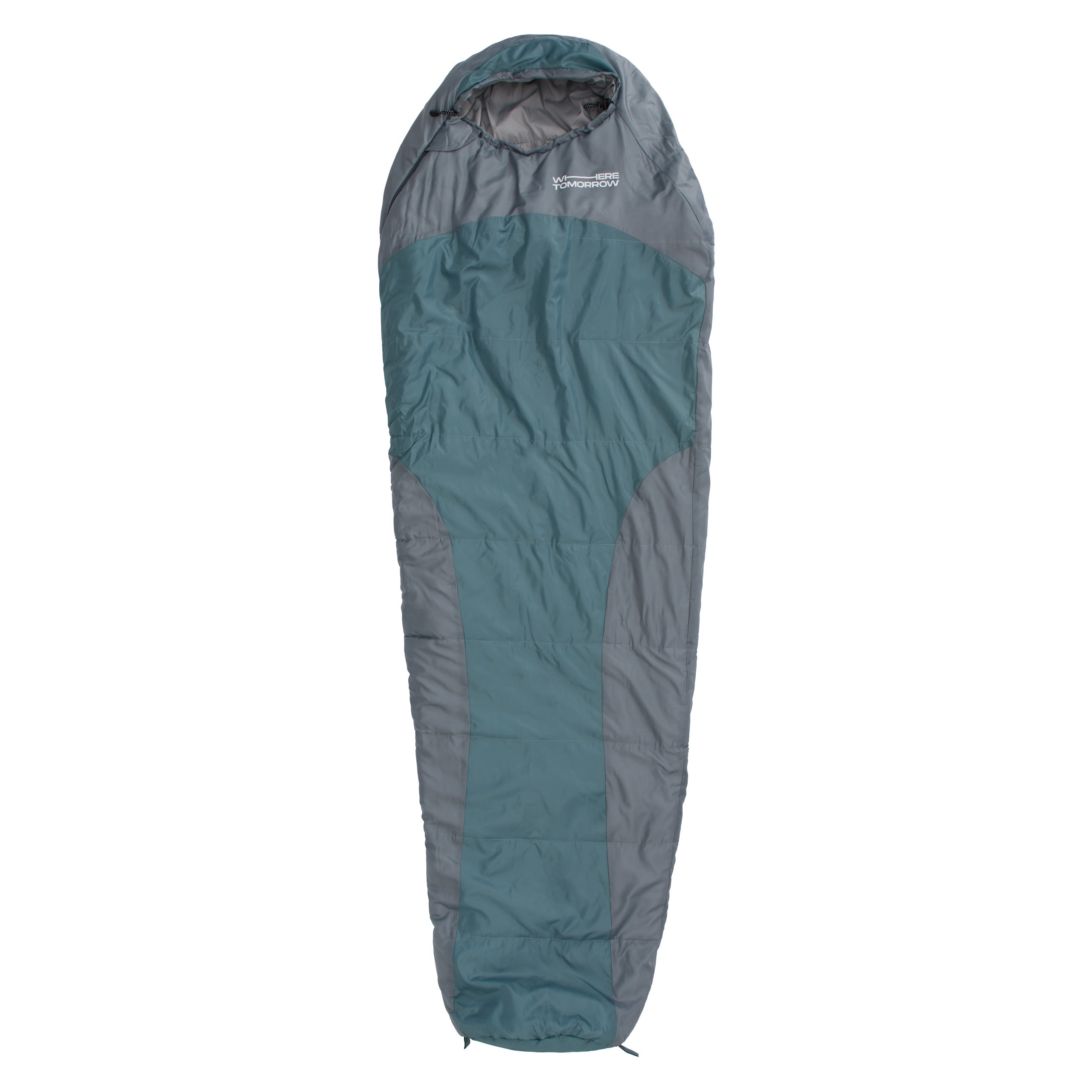 Camping Schlafsack Classic - Mumienschlafsack in Goblinblau mit wasserabweisendem Außenmaterial und praktischer Tasche, 230 x 80 x 55 cm.