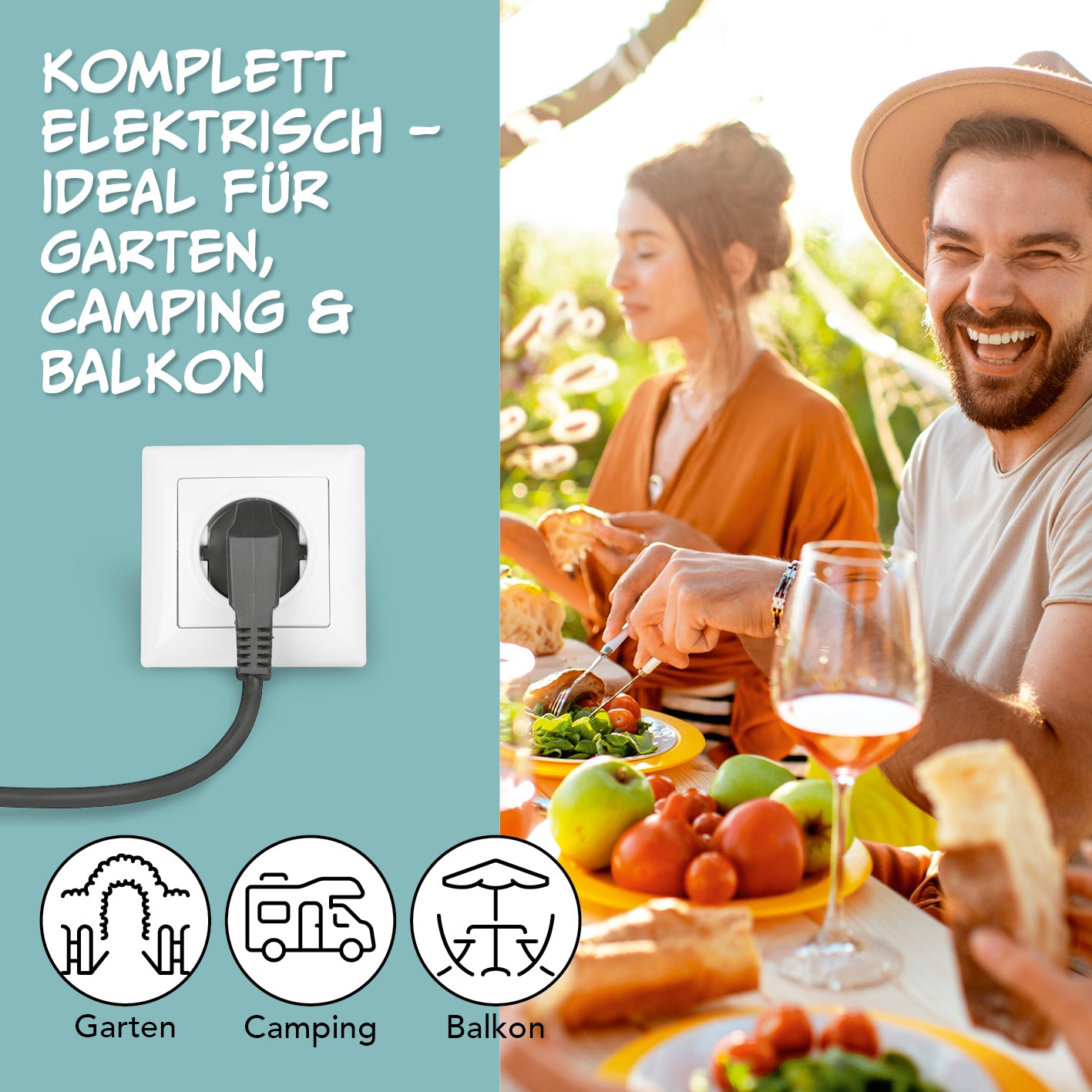 Pizza-Pfanne mit Deckel - Elektrisch 1500W - ⌀ 40 cm, ideal für Garten, Camping und Balkon, mit Thermostat und Antihaftbeschichtung.