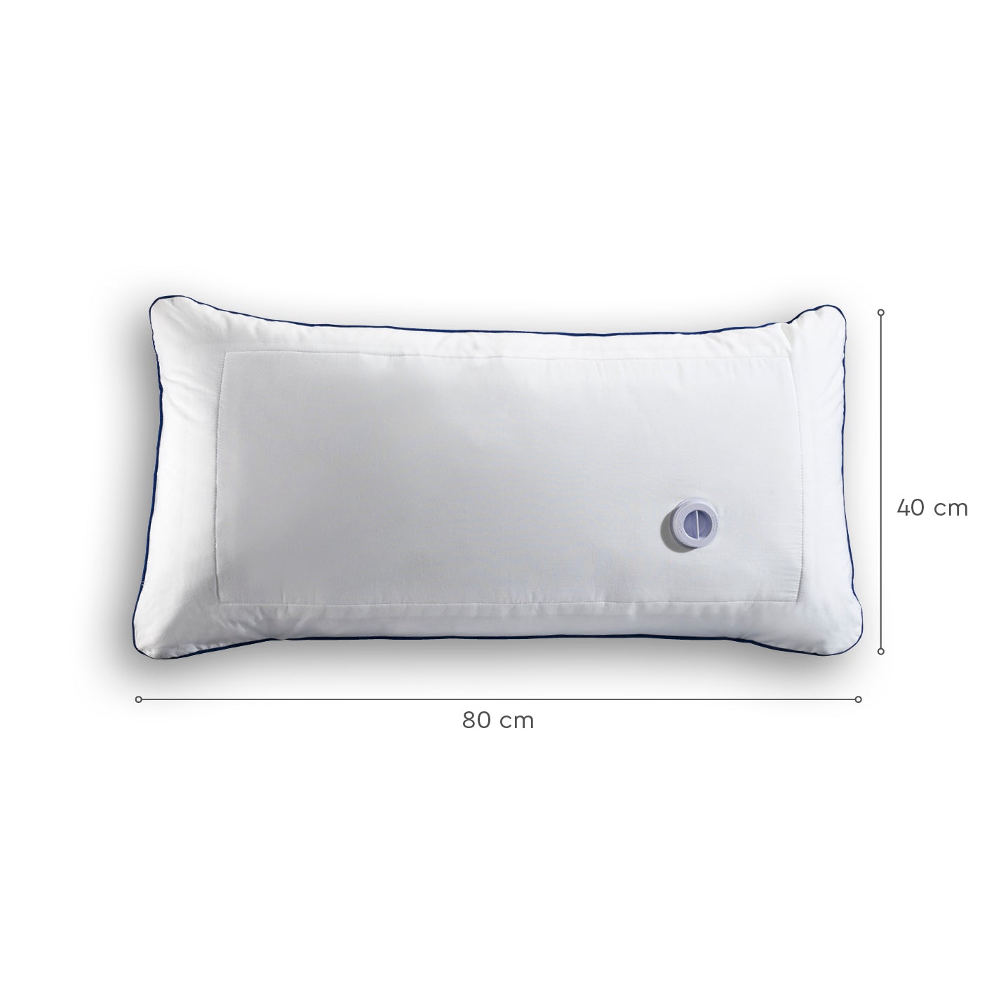 Wasserkissen - 80x40 cm mit Wassertank zur individuellen Härteanpassung, weiche Oberfläche und isolierende Beschichtung gegen Kälteverlust.