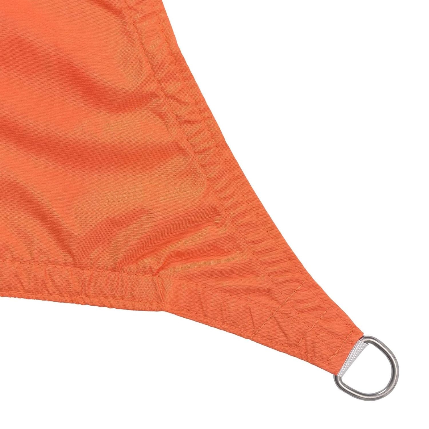 Sonnensegel Polyester - Quadrat 3 x 3 Meter - Gelb mit verstärkten Nähten und rostfreiem Ring zur einfachen Befestigung.