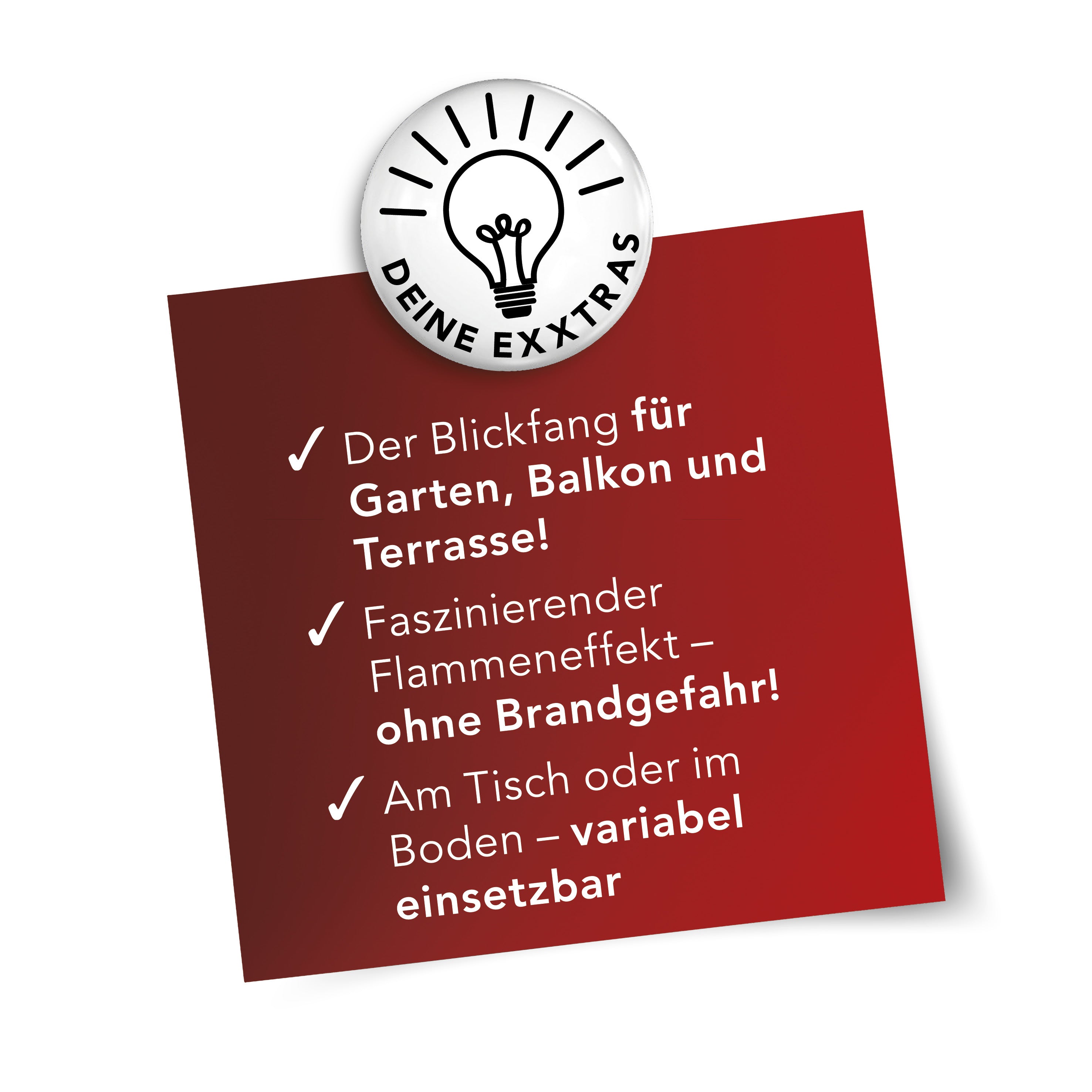 Solar-Fackel LED mit Tageslichtsensor - 2er-Set schwarz, dekorative Solar-Leuchten mit Flammeneffekt, wetterbeständig, flexibel einsetzbar.