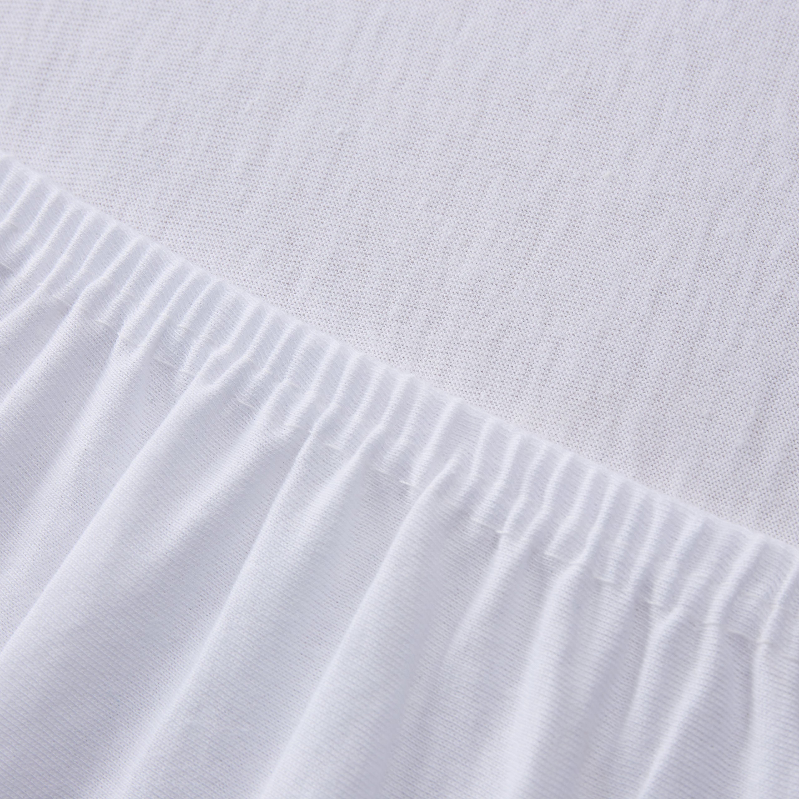Comfort Jersey Spannbettlaken 160 g/m² 100% Baumwolle in Weiß mit elastischem Rundum-Gummizug und optimaler Passform.