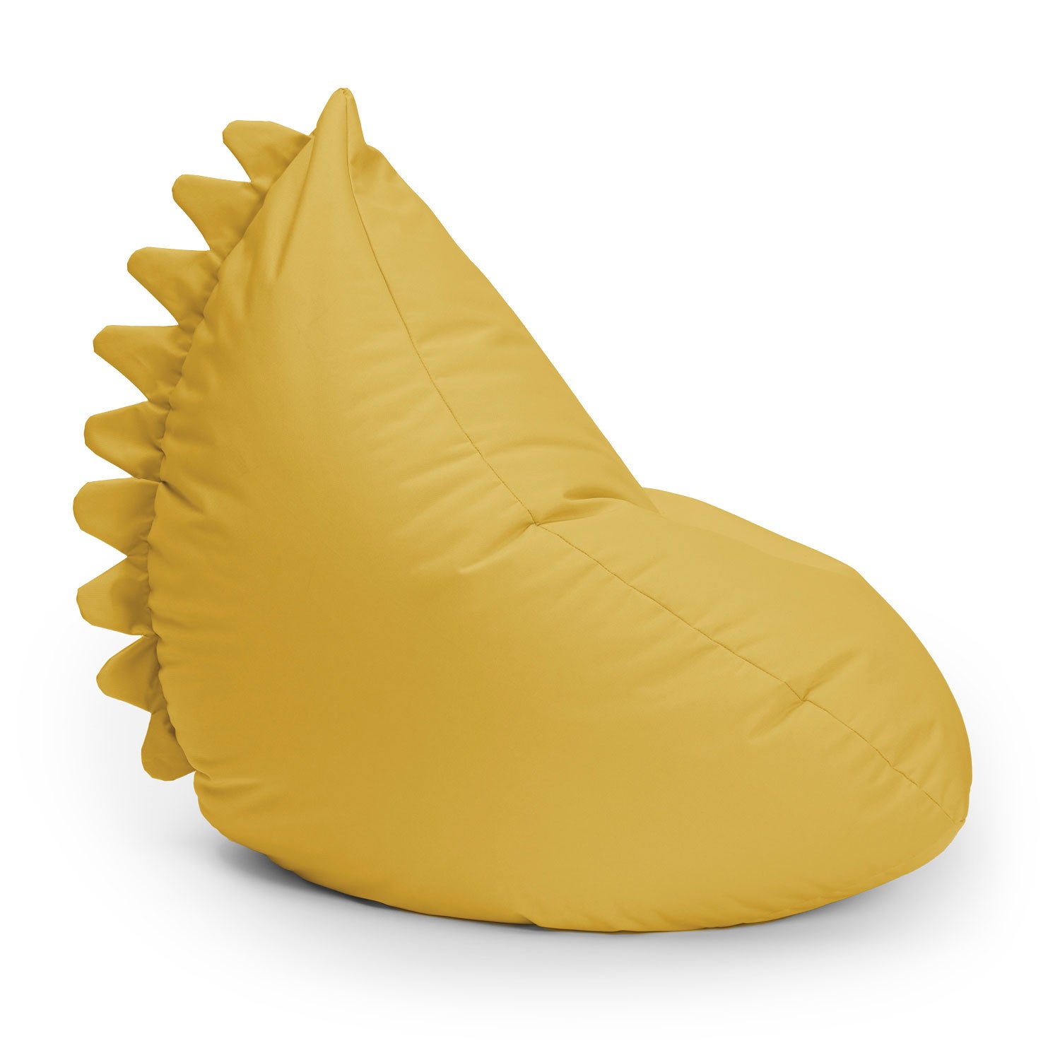 Kindersitzsack Animal Line Monster (180 L) in Senfgelb, wasserabweisend, weich, robust, ideal für innen und außen.