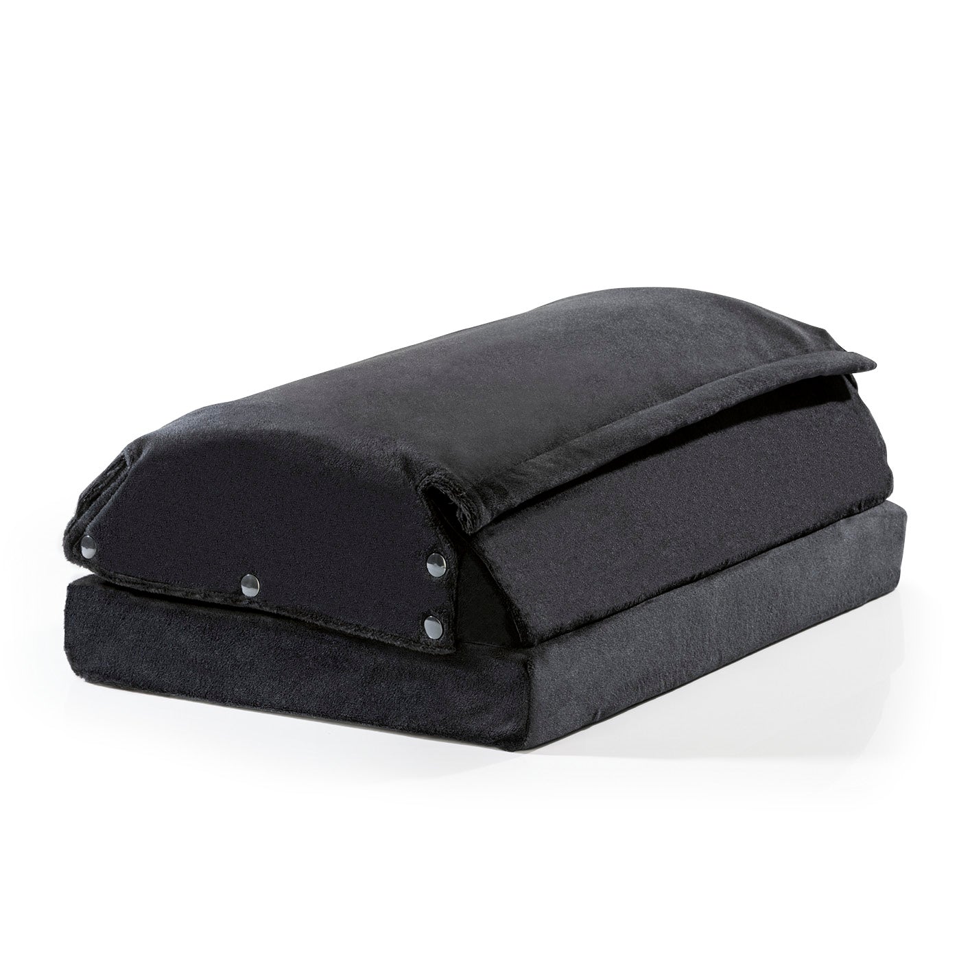 2-in-1-Fußstütze mit abnehmbarer Flauschfaser-Fußtasche, Antirutschbeschichtung, für bequemes Füße ablegen und wärmen.