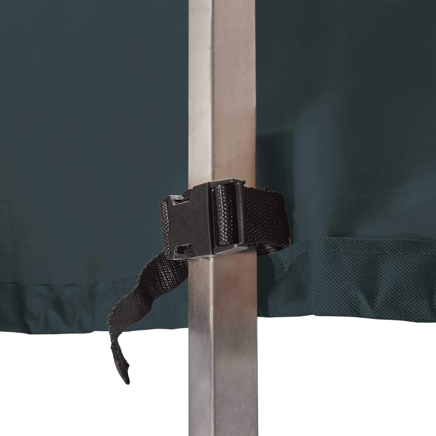 Abdeckung für Patio Stühle - 84,9 x 66,8 x 88,9 cm in Grün/Grau mit verstellbarem Gurt für festen Halt.