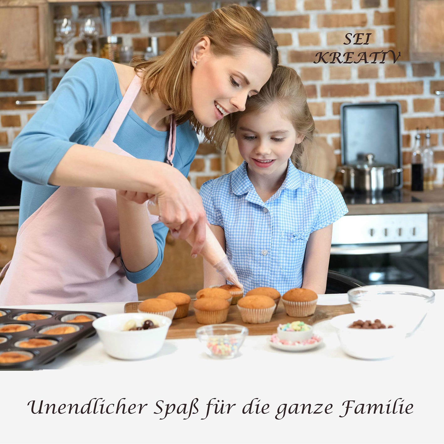 Einwegspritzbeutel - 110-tlg. Set mit Spritzbeuteln zum Dekorieren von Muffins, Kuchen und Torten für Hobbybäcker und Einsteiger.