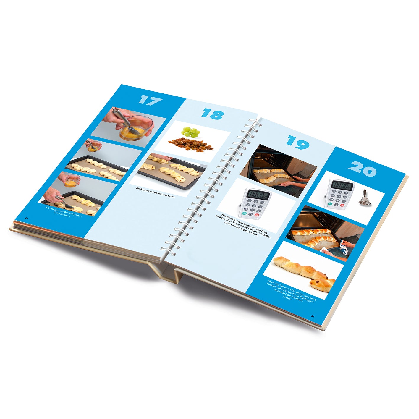 Offenes Rezeptbuch inkl. Messbecher-Set mit bebilderten Kinderrezepten für Backprofis von morgen Band 1 (DIN-A5)