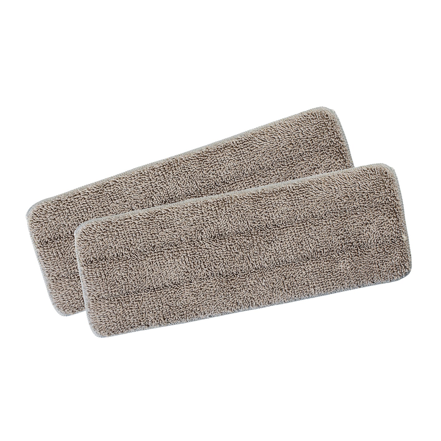 Ersatz-Wischtuch - 33x12cm - 2er-Set, graue Mikrofaser-Bodentücher für Spray-Mopp, langlebig und saugfähig, ideal zum Reinigen.