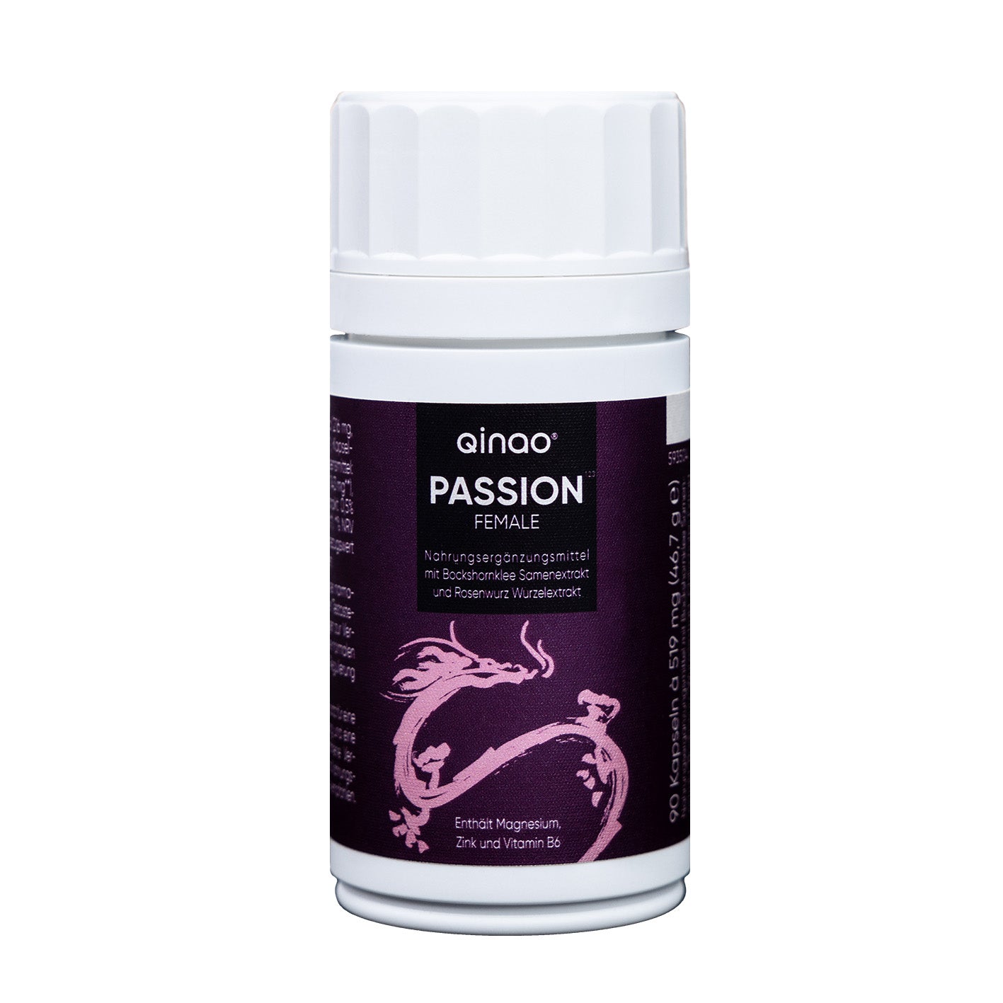 Nahrungsergänzungsmittel FEMALE - 90 Kapseln mit Vitamin B6, Zink, Rosenwurz und Bockshornklee, vegan und glutenfrei.