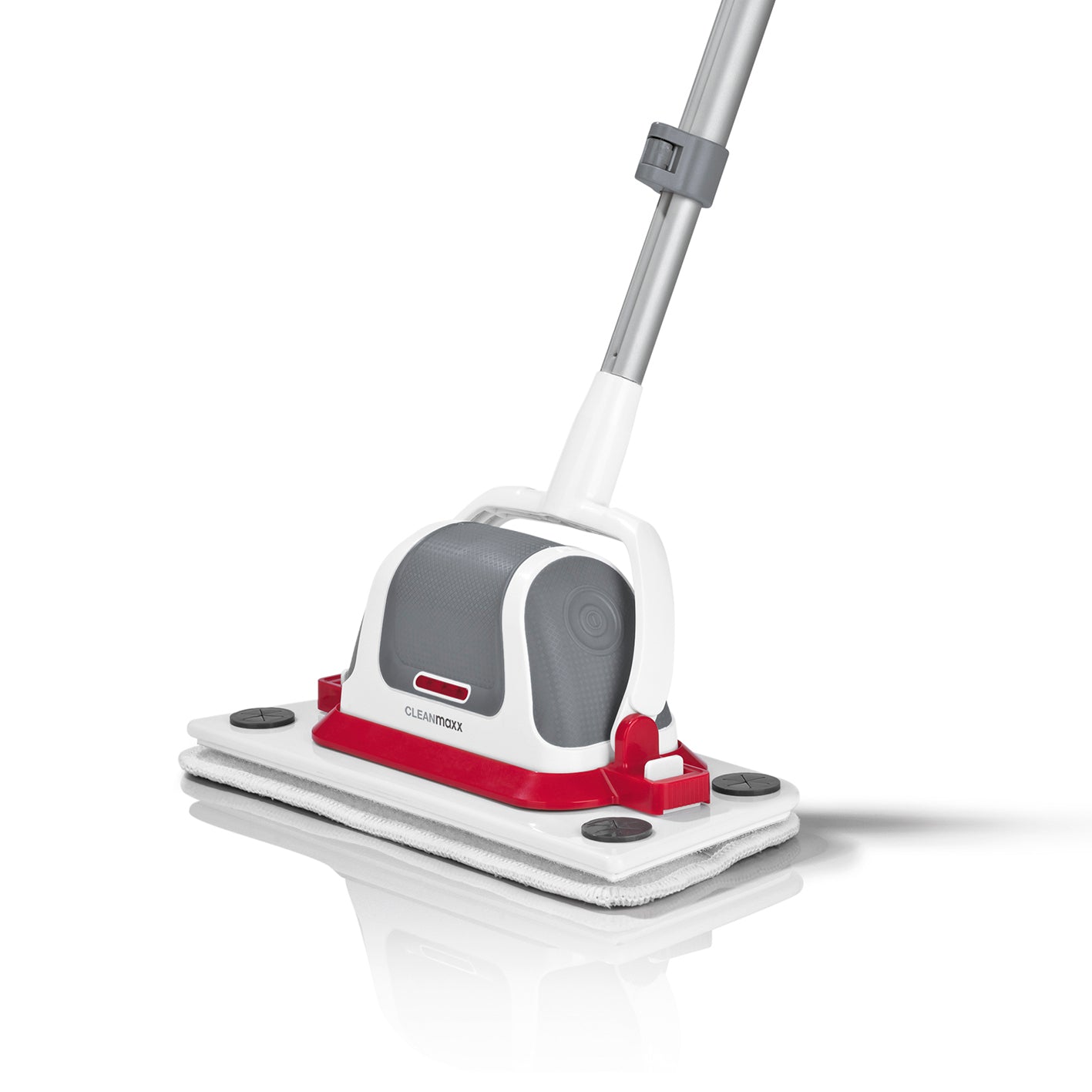 Ersatz-Aufsätze 4-tlg. für die Akku-Scheuerbürste rot mit 3 Tüchern und 1 Bürste, passend für CLEANmaxx Akku-Power Reinigungs-Set.