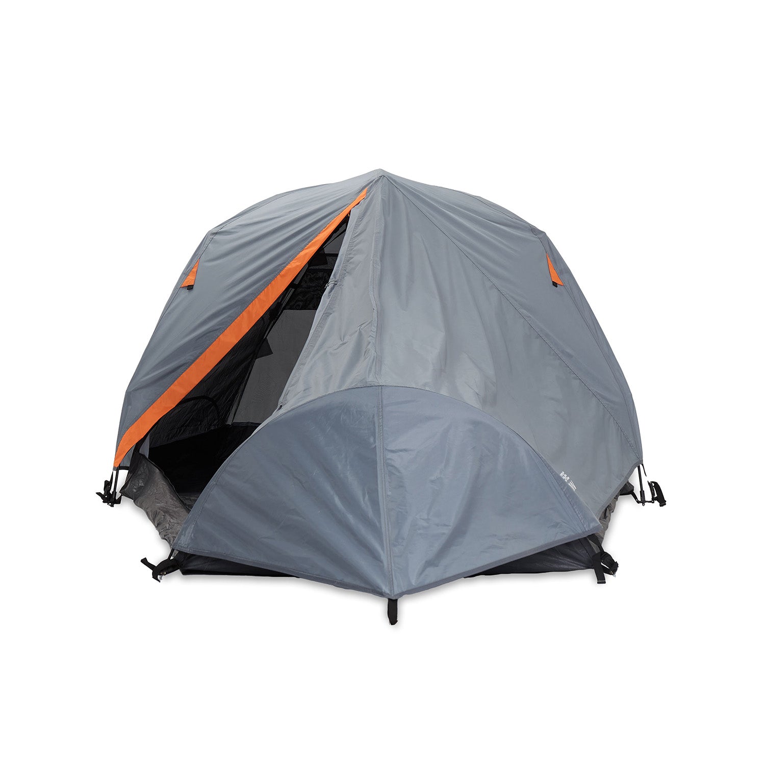 2-Personen-Kompakt-Zelt - Pop Up Wurfzelt Trekkingzelt in Grau, ultraleicht, kompakt und schnell aufzubauen, 245x160x95 cm.