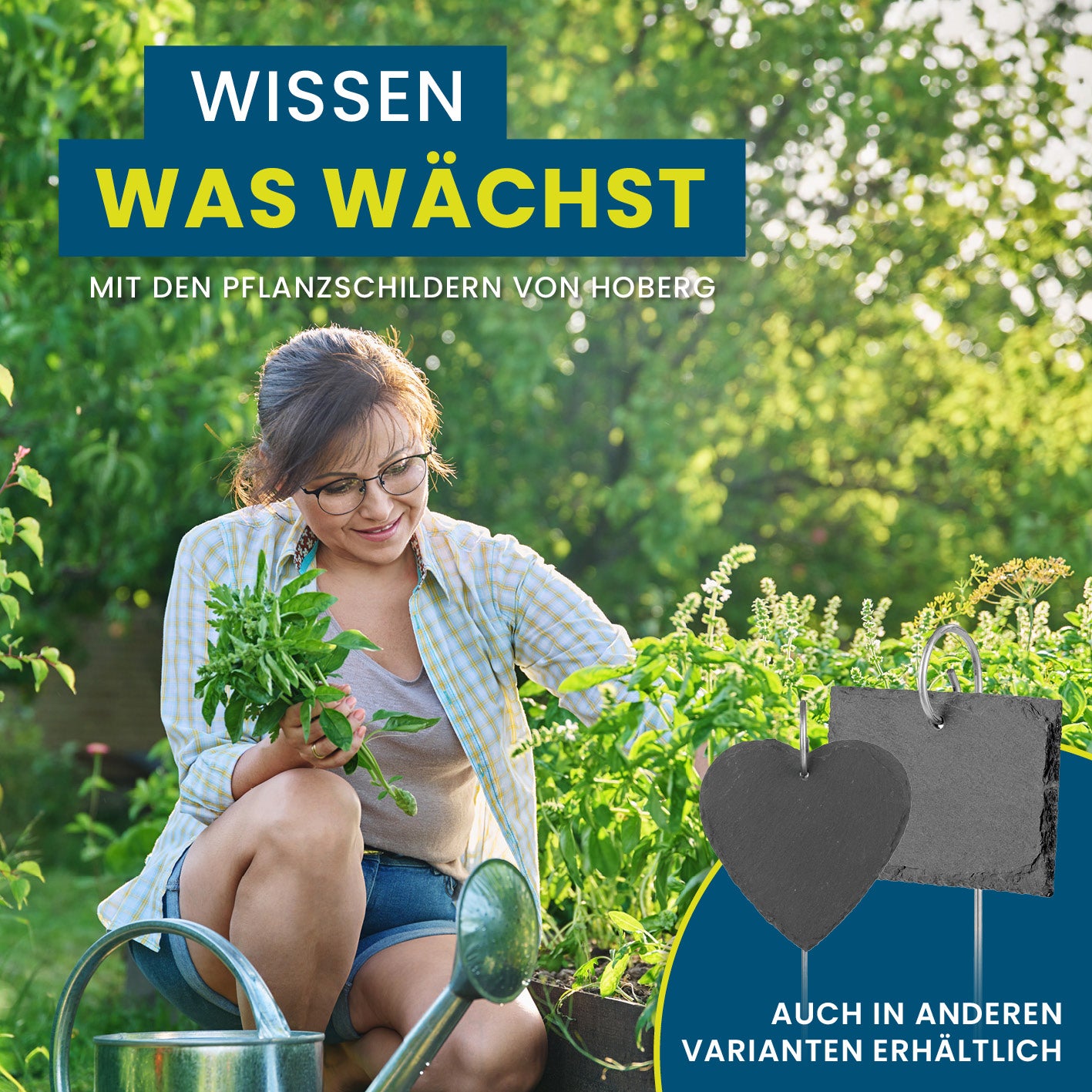 Schiefer-Pflanzschilder 10er-Set - 15 x 2,5 cm mit Kreidestift zum Beschriften, wetterfest und wiederverwendbar für Garten und Balkon.