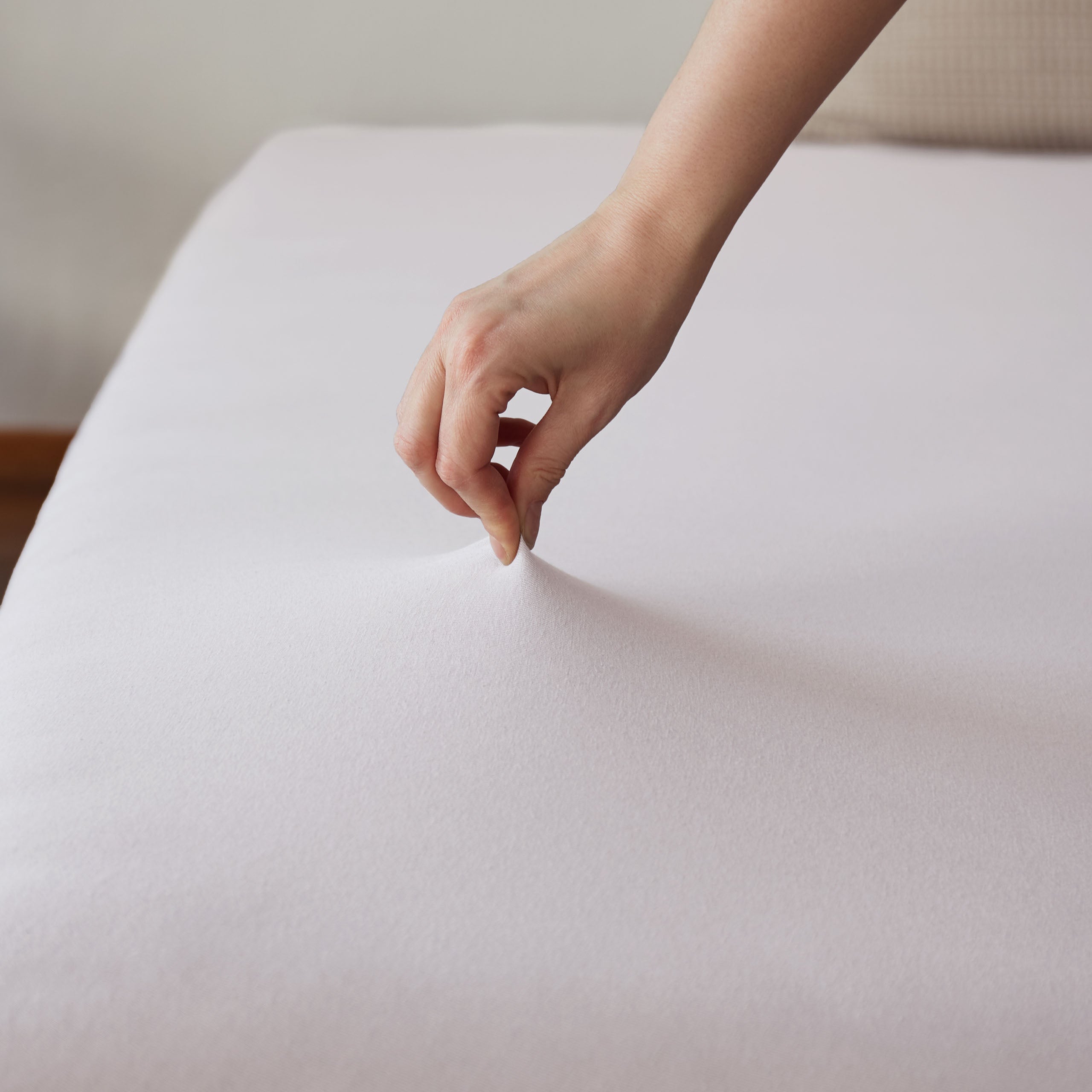 Comfort Jersey Spannbettlaken - 160 g/m² 100% Baumwolle - 180-200 x 200 cm - Weiß, elastisch und weich, optimale Passform.