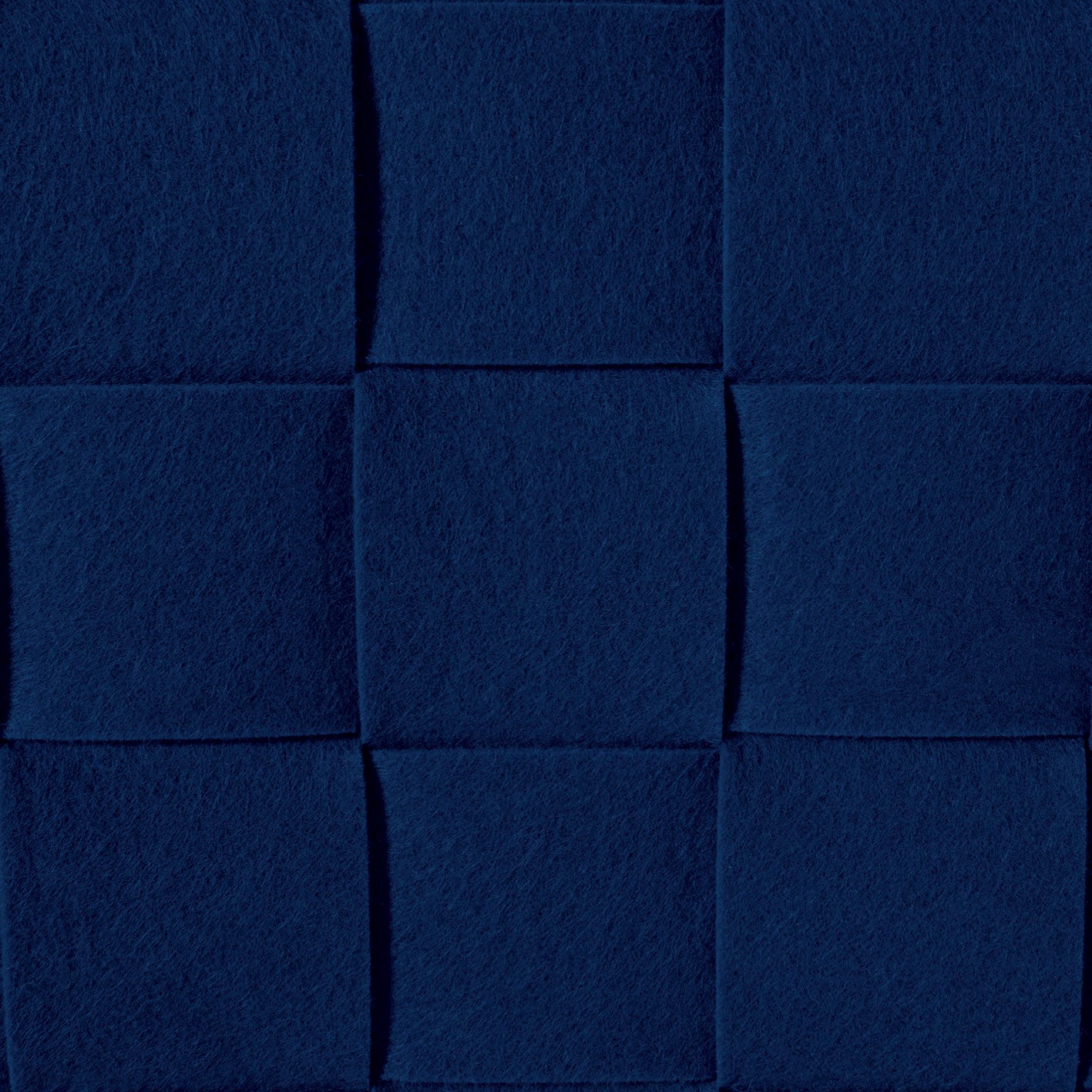 Filz-Aufbewahrungstasche M - 35 x 25 x 25 cm - Dunkelblau, moderner faltbarer Aufbewahrungskorb aus strapazierfähigem Filz mit Tragegriffen.