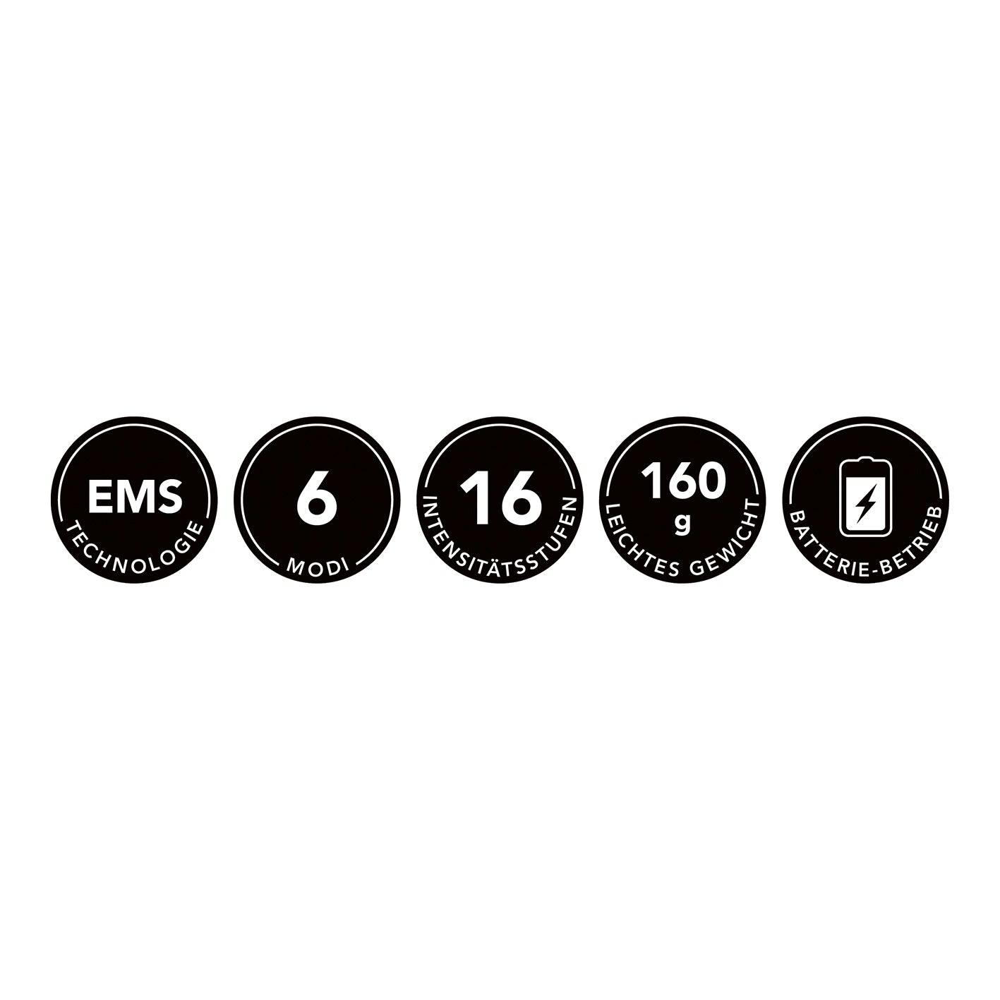 Nacken-Massagegerät EMS - 16 Intensitätsstufen, 6 Modi, leicht 160g, batteriebetrieben für flexible Tiefenentspannung.