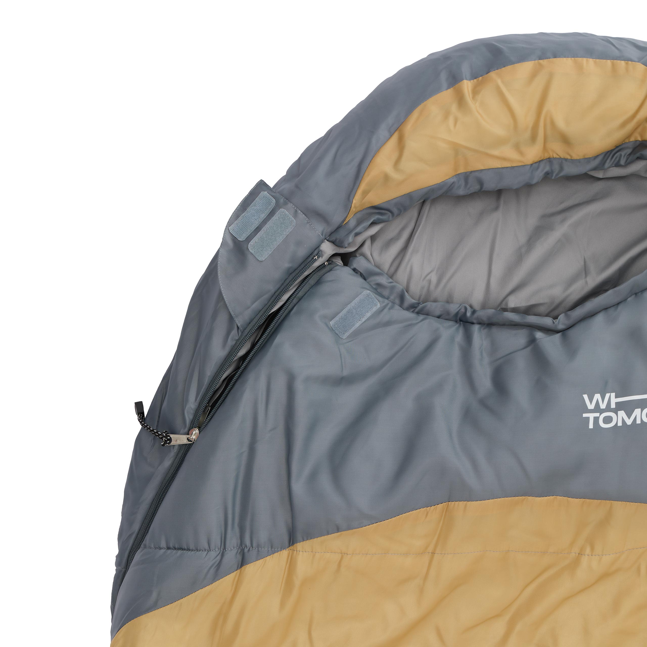 Camping Schlafsack Classic - Mumienschlafsack mit Tasche in Curry, wasserabweisend, atmungsaktiv, ideal für Outdoor und Camping bis -5°C.