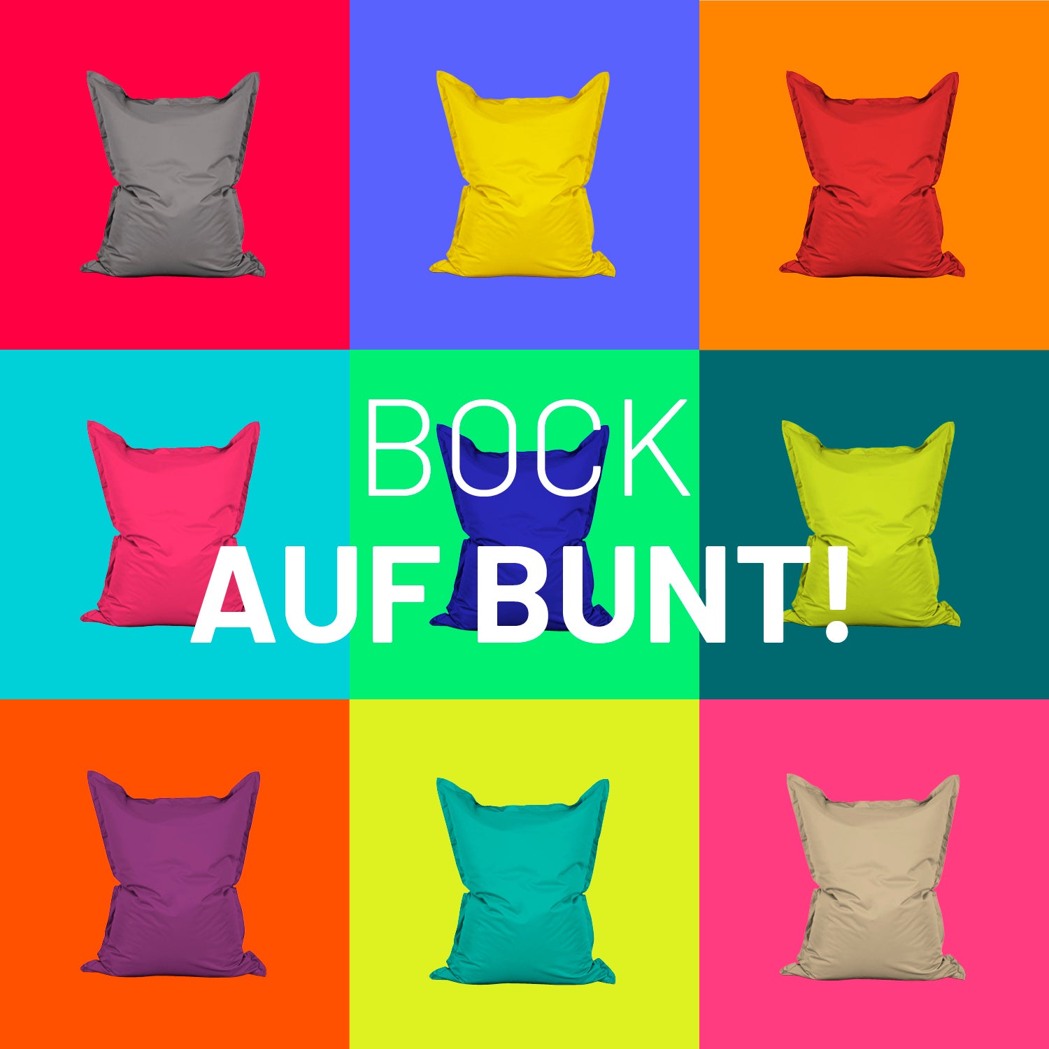 Sitzsack Classic XXL (380 L) Royalblau, modern und vielseitig für drinnen und draußen, langlebig mit robusten Nähten und pflegeleicht.