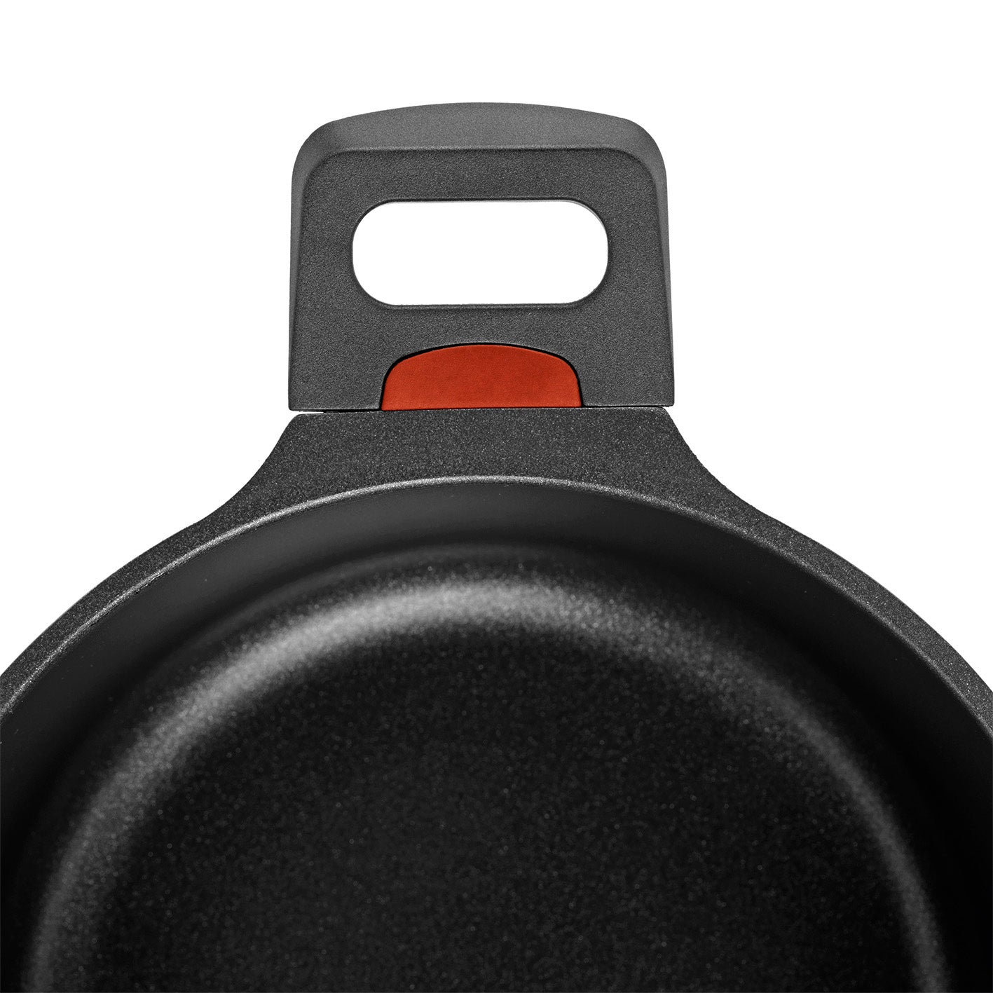 Aluguss-Kochtopf 24 cm - N8WERK Heat Indicator - Midnight Edition mit hitzeempfindlichem Griff und Antihaftbeschichtung, für alle Herdarten geeignet.