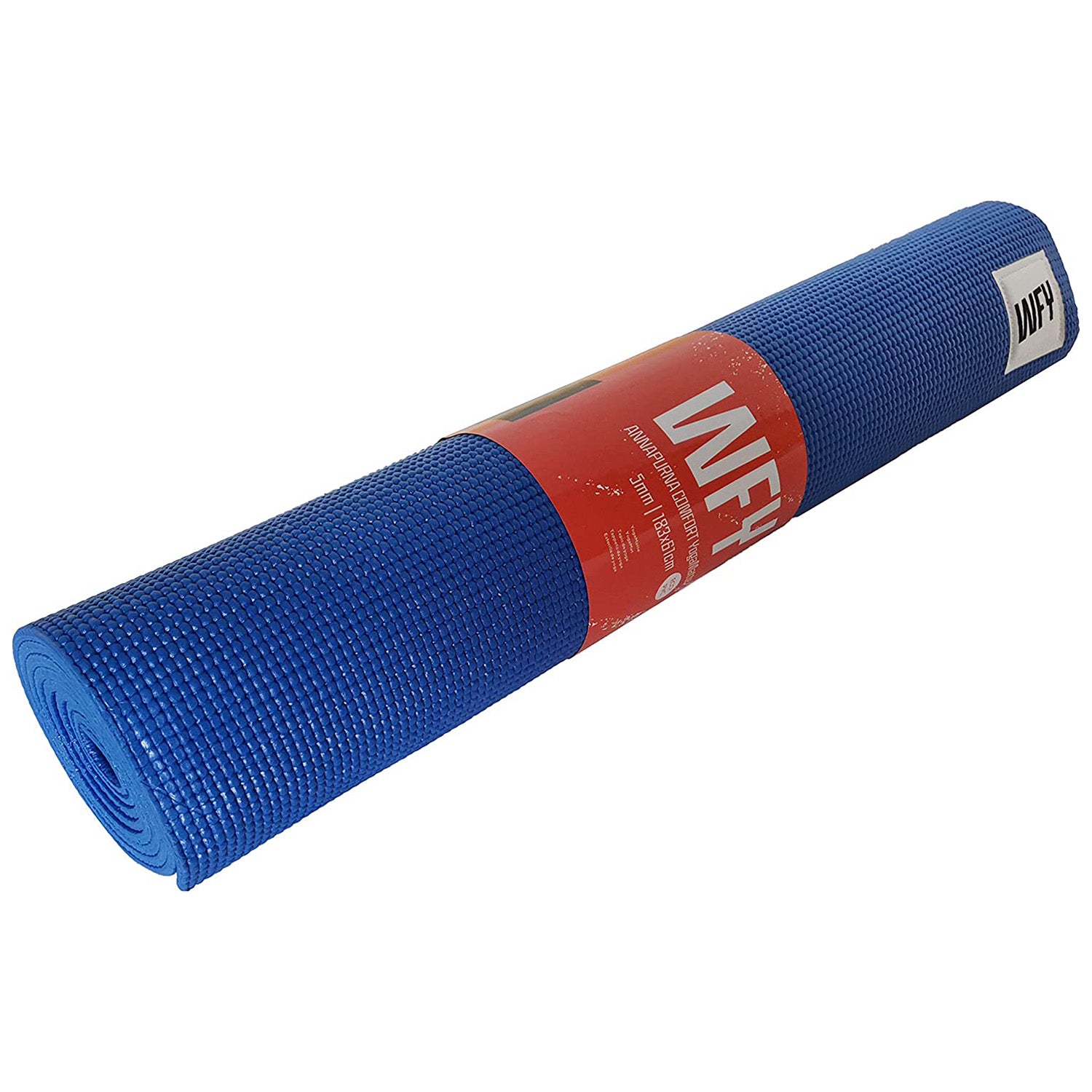 Fitnessmatte Yogamatte "Annapurna Comfort" - 183 x 61 cm, blau, rutschfest, weich und pflegeleicht für Pilates und Workout.