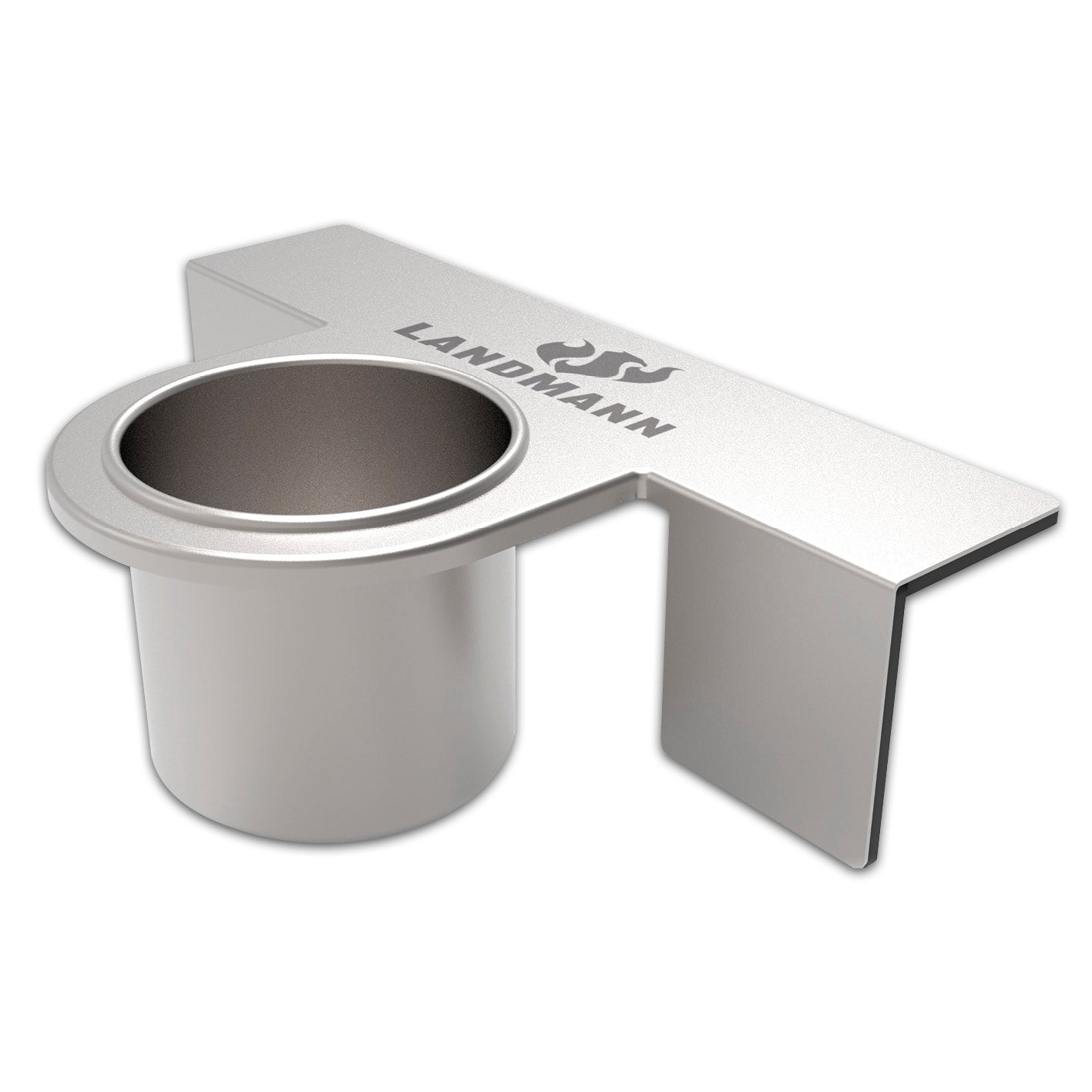 Magnet-Flaschenhalter für Grill aus Edelstahl mit starkem Magnet für Flaschen bis 0,5L und praktische Ablagefläche.