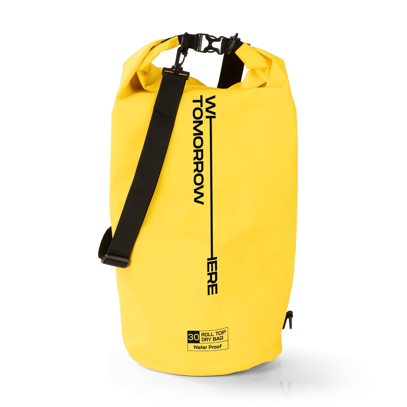 Dry Bag 30L - Style 01 - Gelb, wasserfester, robuster Rucksack mit Rolltop-Verschluss und verstellbarem Schultergurt für Outdoor-Abenteuer.