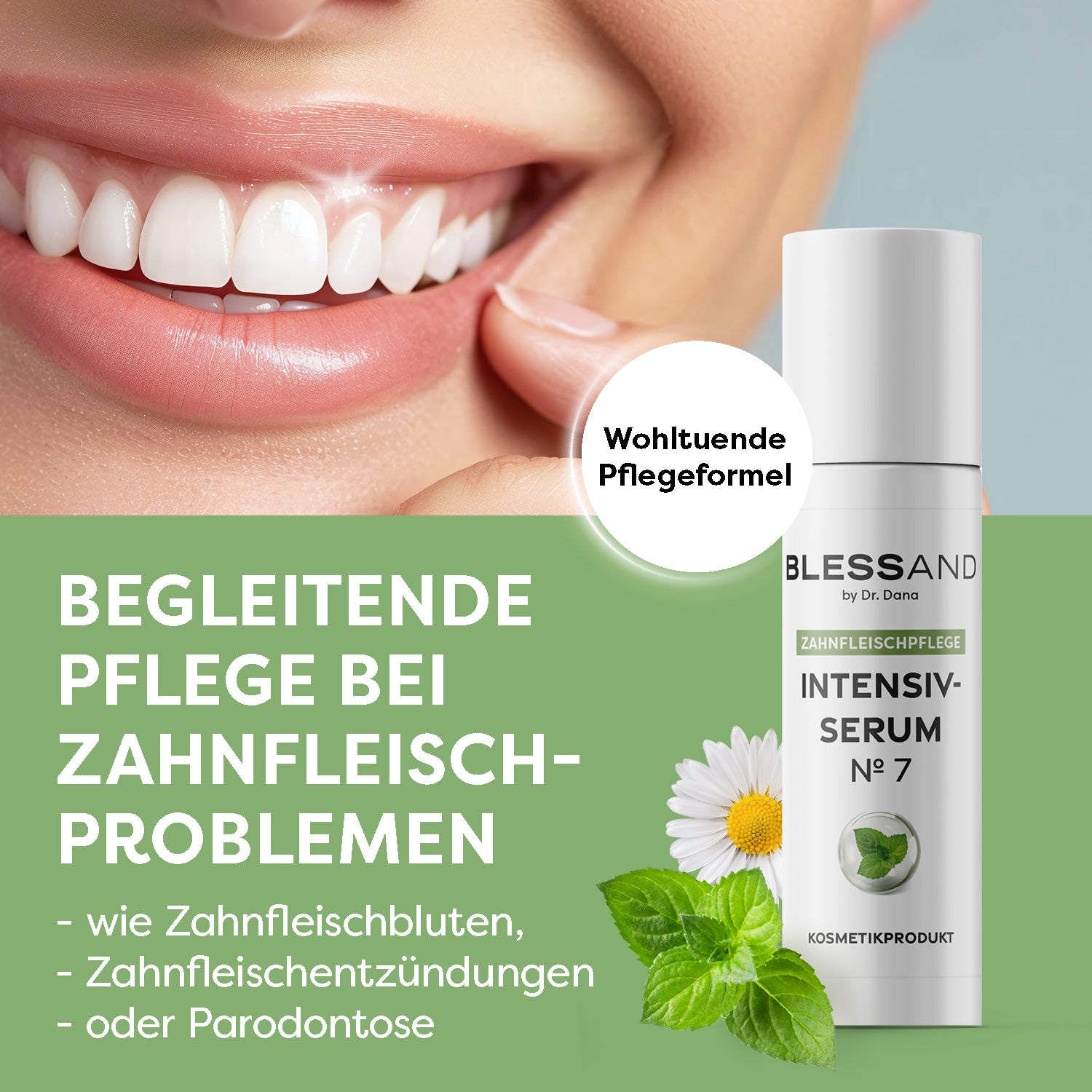 Mundpflege Nr. 7 - 2er-Set (2x 10 ml) bietet wohltuende Pflege bei Zahnfleischproblemen wie Parodontose und Entzündungen.