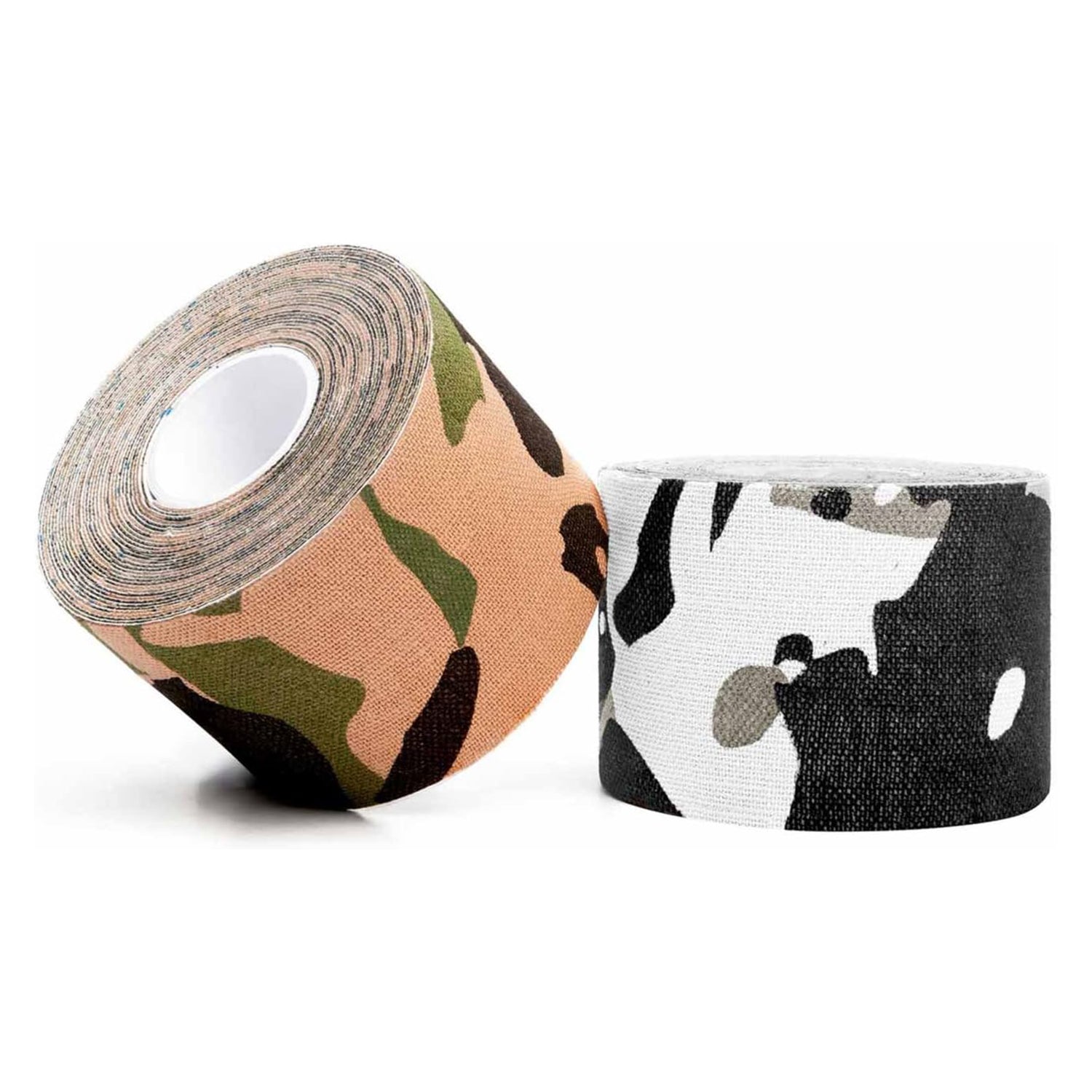 Kinesiologisches Tape - 7,5 cm x 5 m - Dschungel-Tarnfarbe, elastisch, hautfreundlich, atmungsaktiv und wasserbeständig, ideal für Sport und Therapie.
