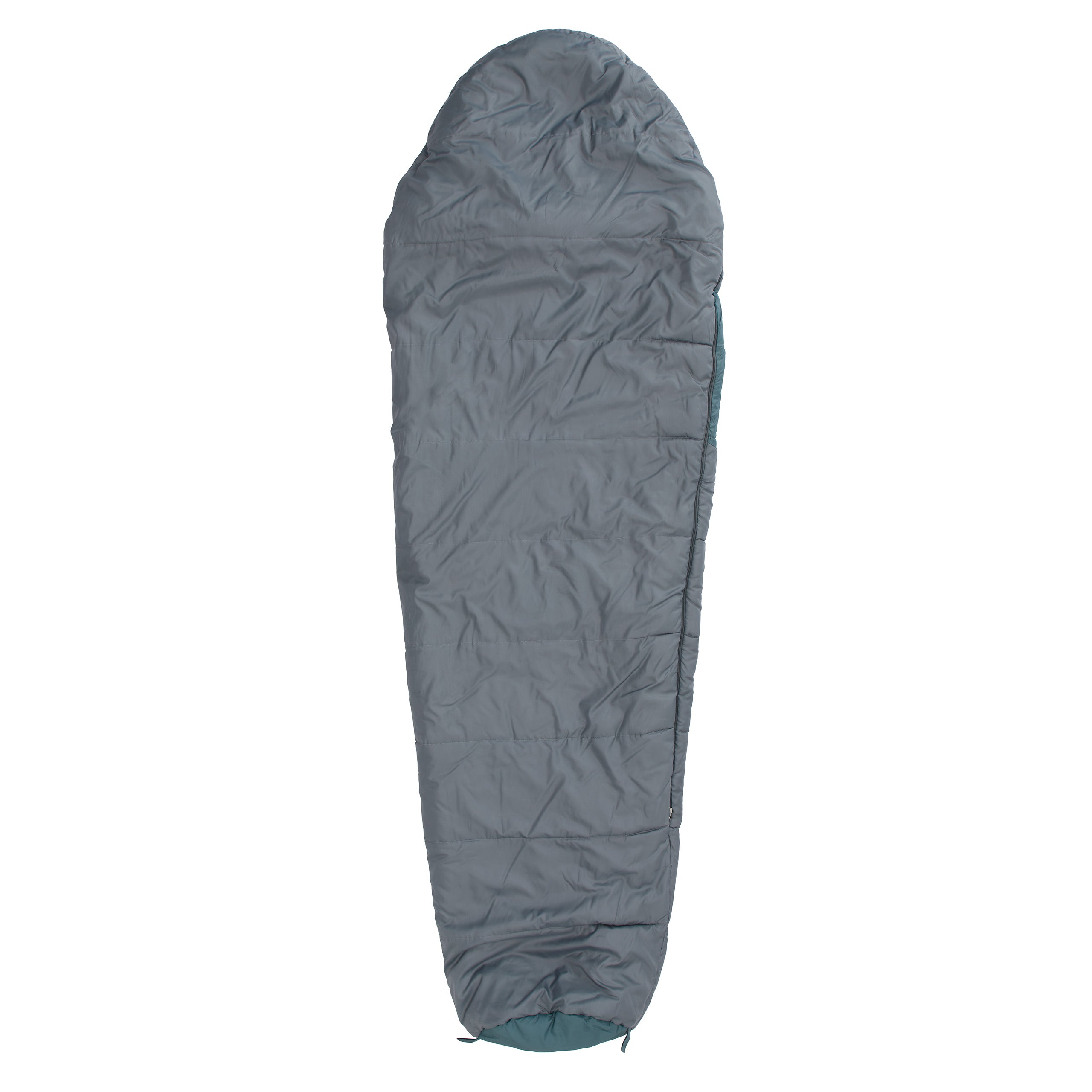 Camping Schlafsack Classic - Mumienschlafsack in Goblinblau, wasserabweisend, mit Konturkapuze und Wärmekragen, 230 x 80 x 55 cm.