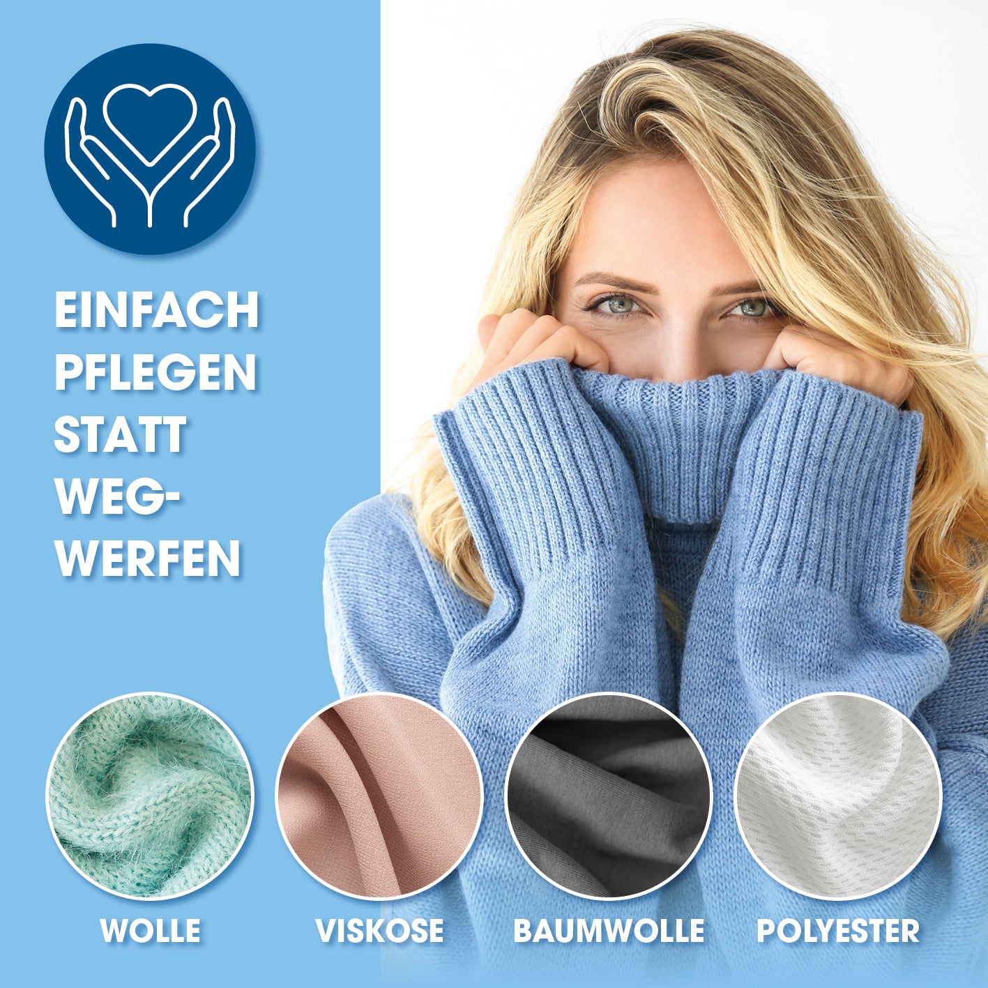Fusselrasierer entfernt mühelos Pilling von Wolle, Viskose, Baumwolle und Polyester für langanhaltende Textilpflege.