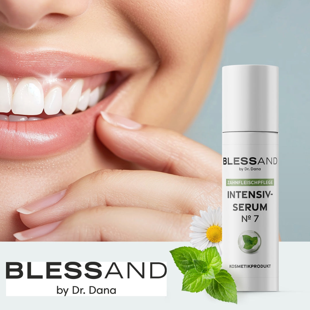 Mundpflege Nr. 7 - 2er-Set (2x 10 ml) BLESSAND Intensiv-Serum für Zahnfleischpflege bei Parodontose und Aphten.