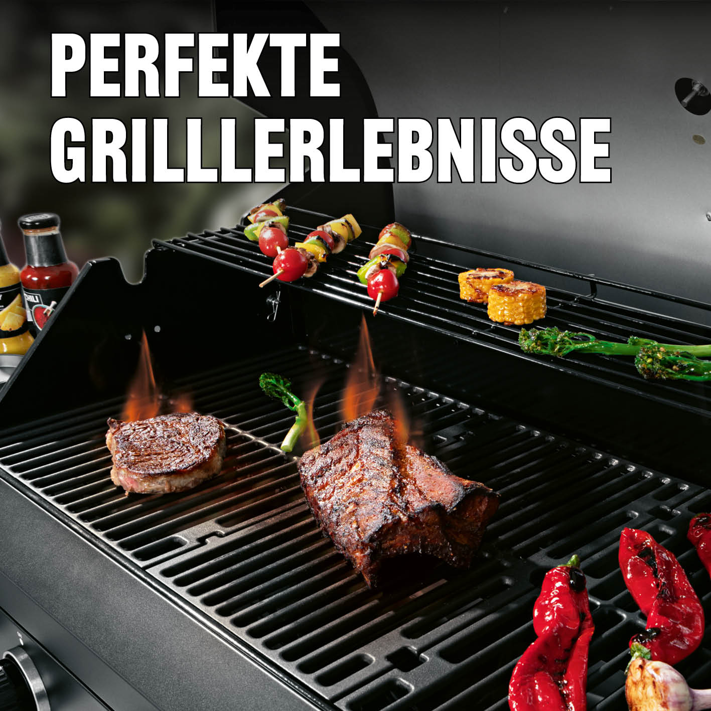 Gasgrill 6.1 mit großer Grillfläche und sechs Edelstahlbrennern für perfekte Grillerlebnisse und vielseitiges Grillvergnügen.