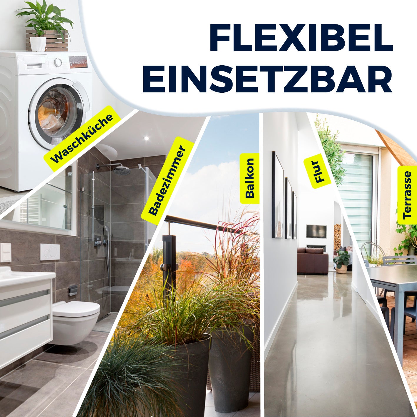 Falt-Wäscheständer 1800 – flexibler, klappbarer Wäscheständer für Waschküche, Badezimmer, Balkon, Flur und Terrasse.