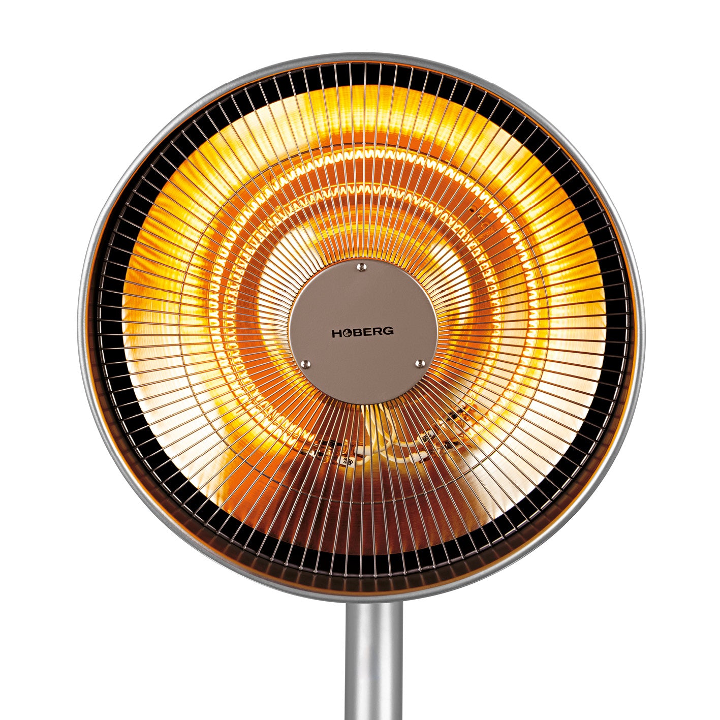 Infrarot-Heizstrahler mit Standfuß, Carbon-Infraot-Heizelement, 3 Heizstufen, Fernbedienung, verstellbarer Lampenkopf, geruchlos, für innen und außen.