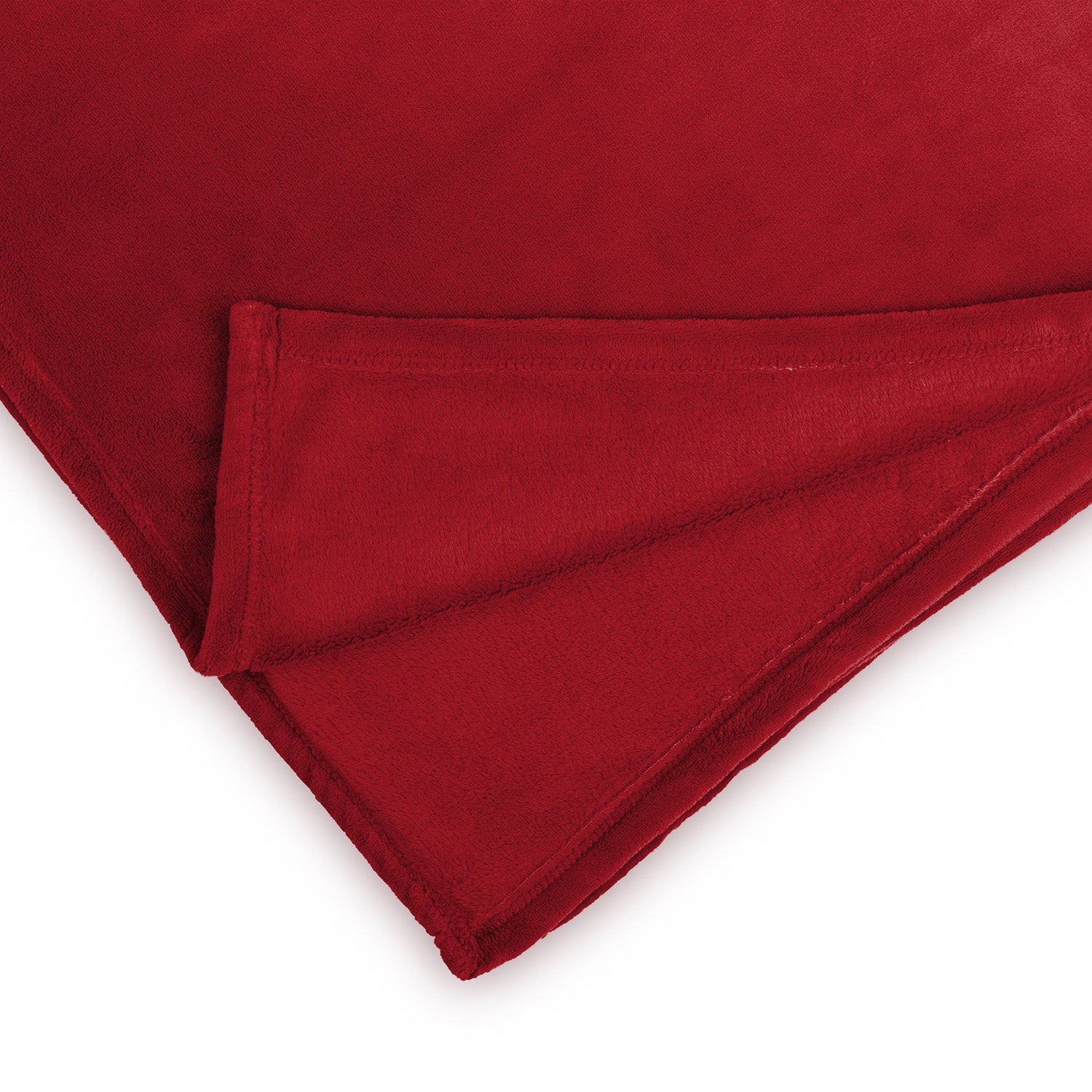 Kuscheldecke - 220x240 cm - Sofadecke & Tagesdecke - Bordeaux aus weichem Coral-Fleece, pflegeleicht und vielseitig einsetzbar.