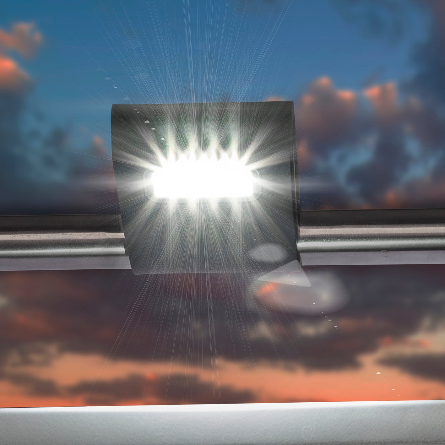 LED-Grilllampe mit magnetischer Befestigung, Li-Ionen-Akku, 100 Lumen Lichtspot und Timer-Funktion für Grill und Metallflächen.